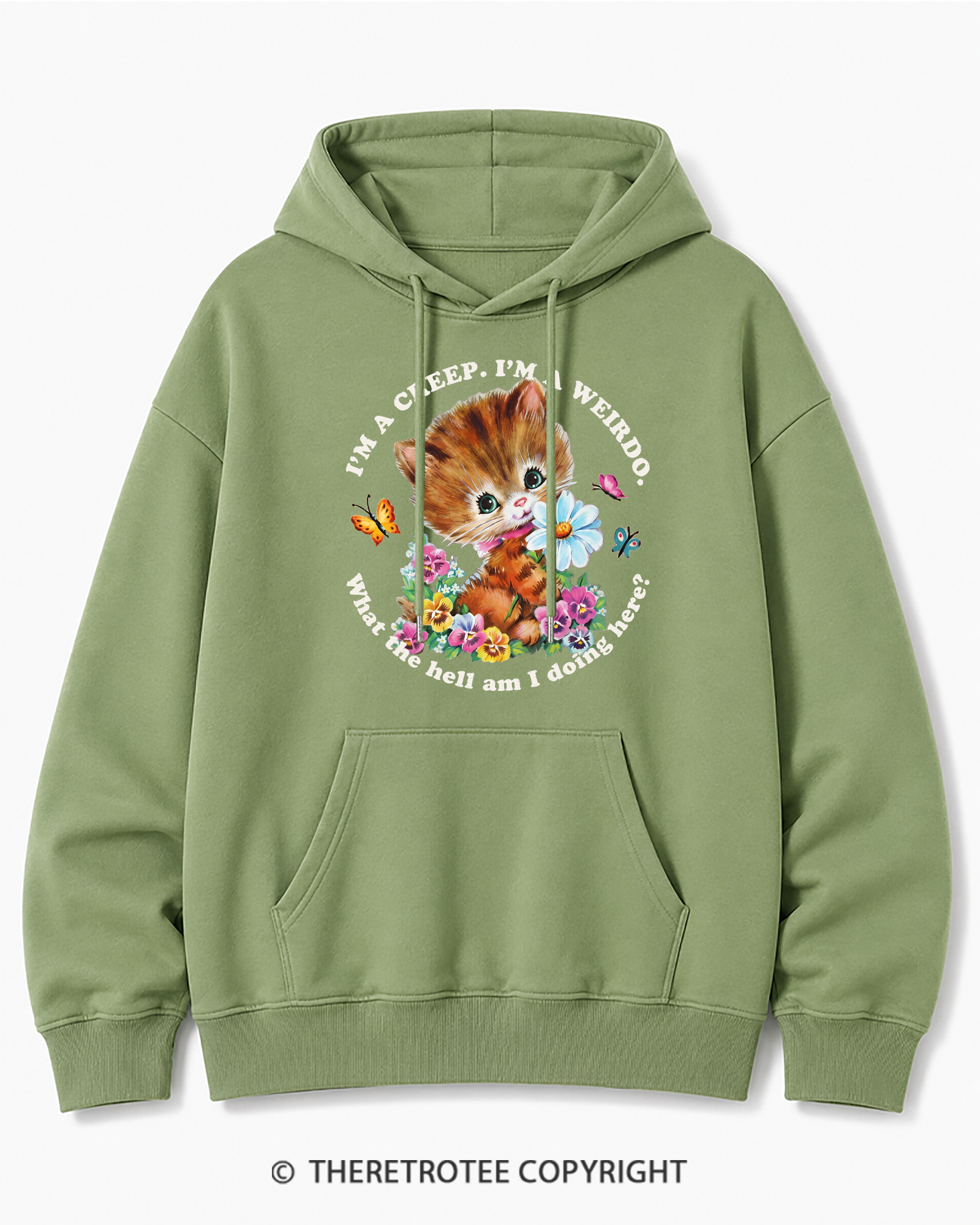 TheRetroTee I'm a Creep 1990s Cotton Hoodie