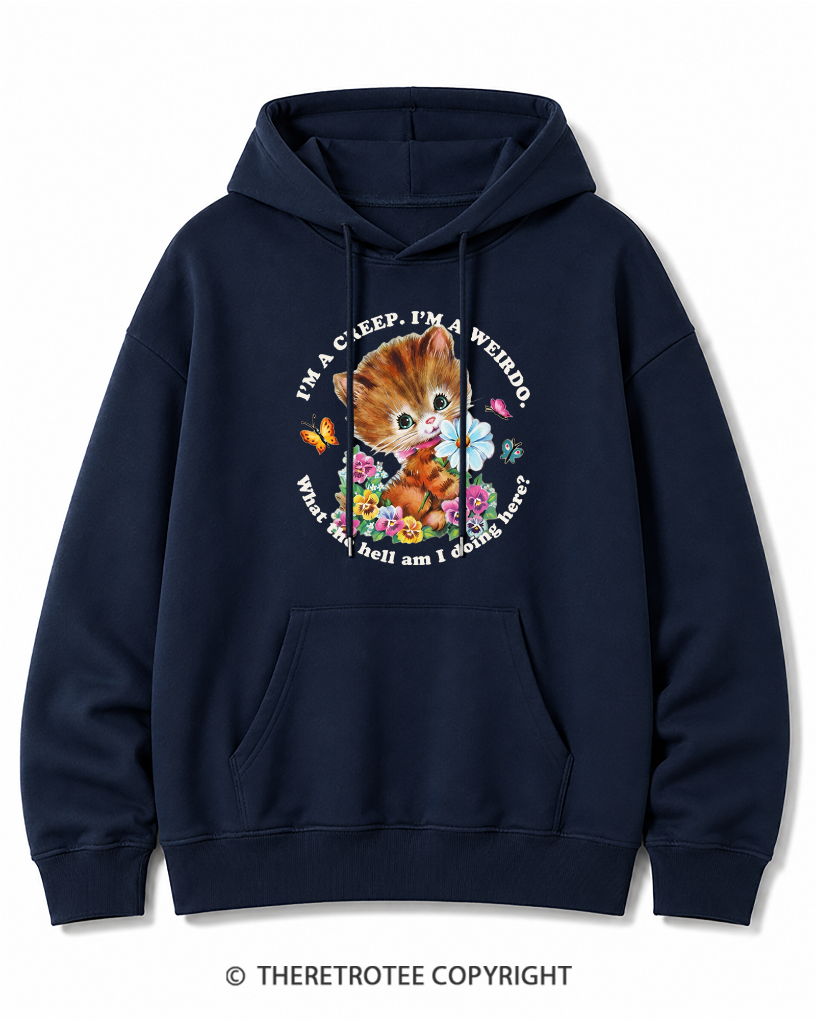TheRetroTee I'm a Creep 1990s Cotton Hoodie