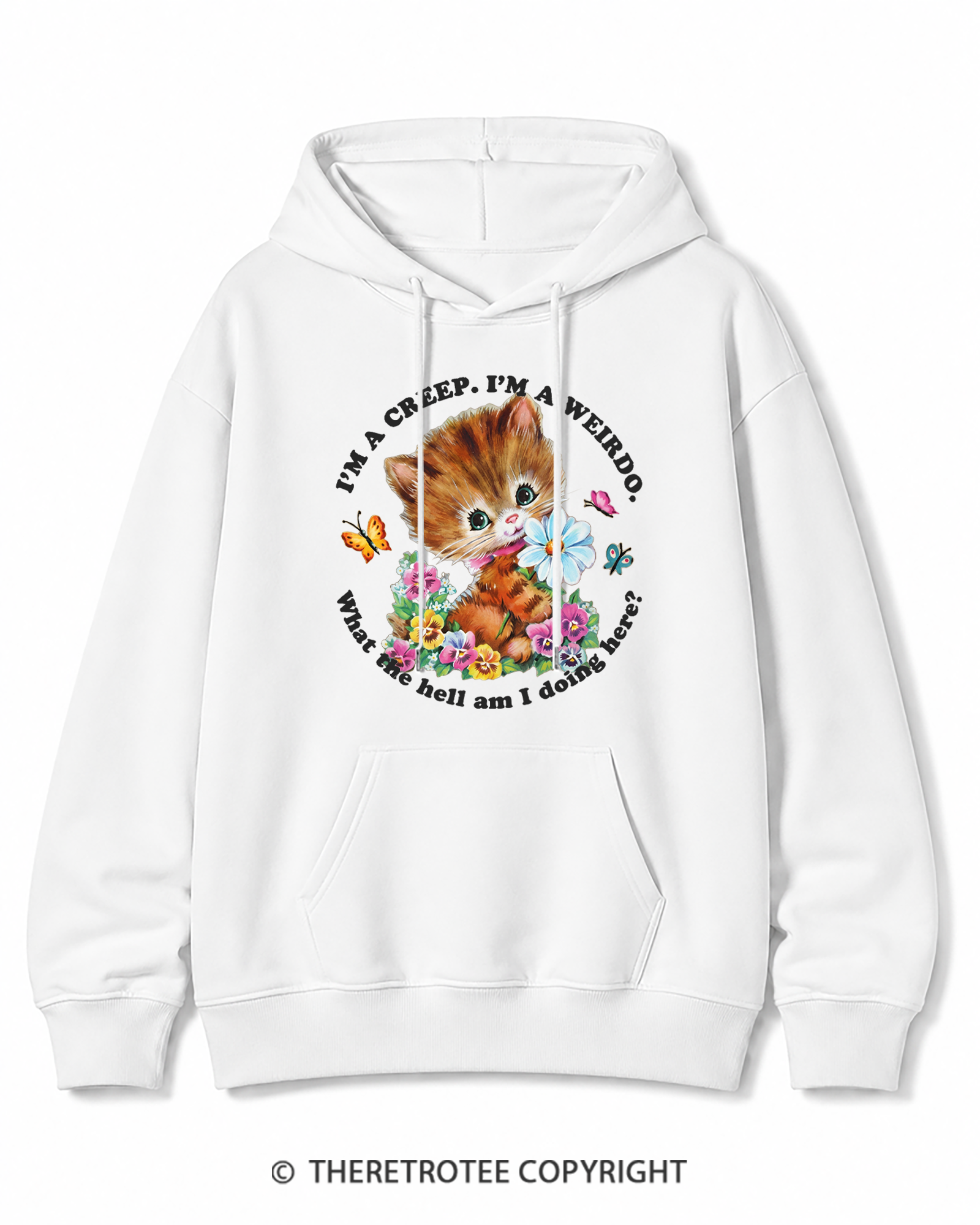 TheRetroTee I'm a Creep 1990s Cotton Hoodie