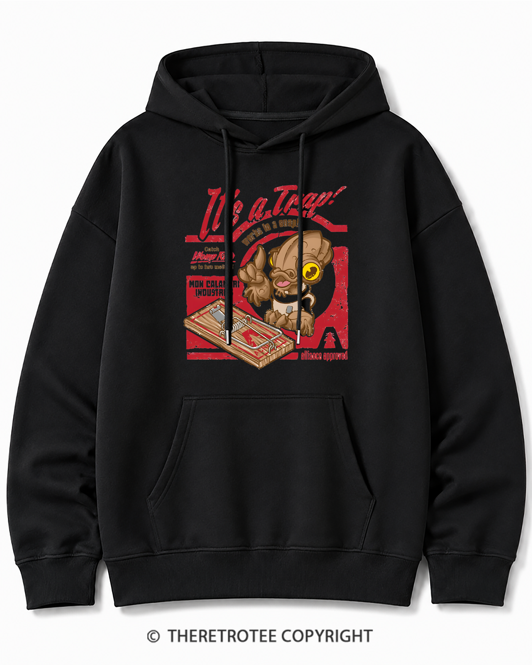 TheRetroTee It's a Trap 1980s Cotton Hoodie