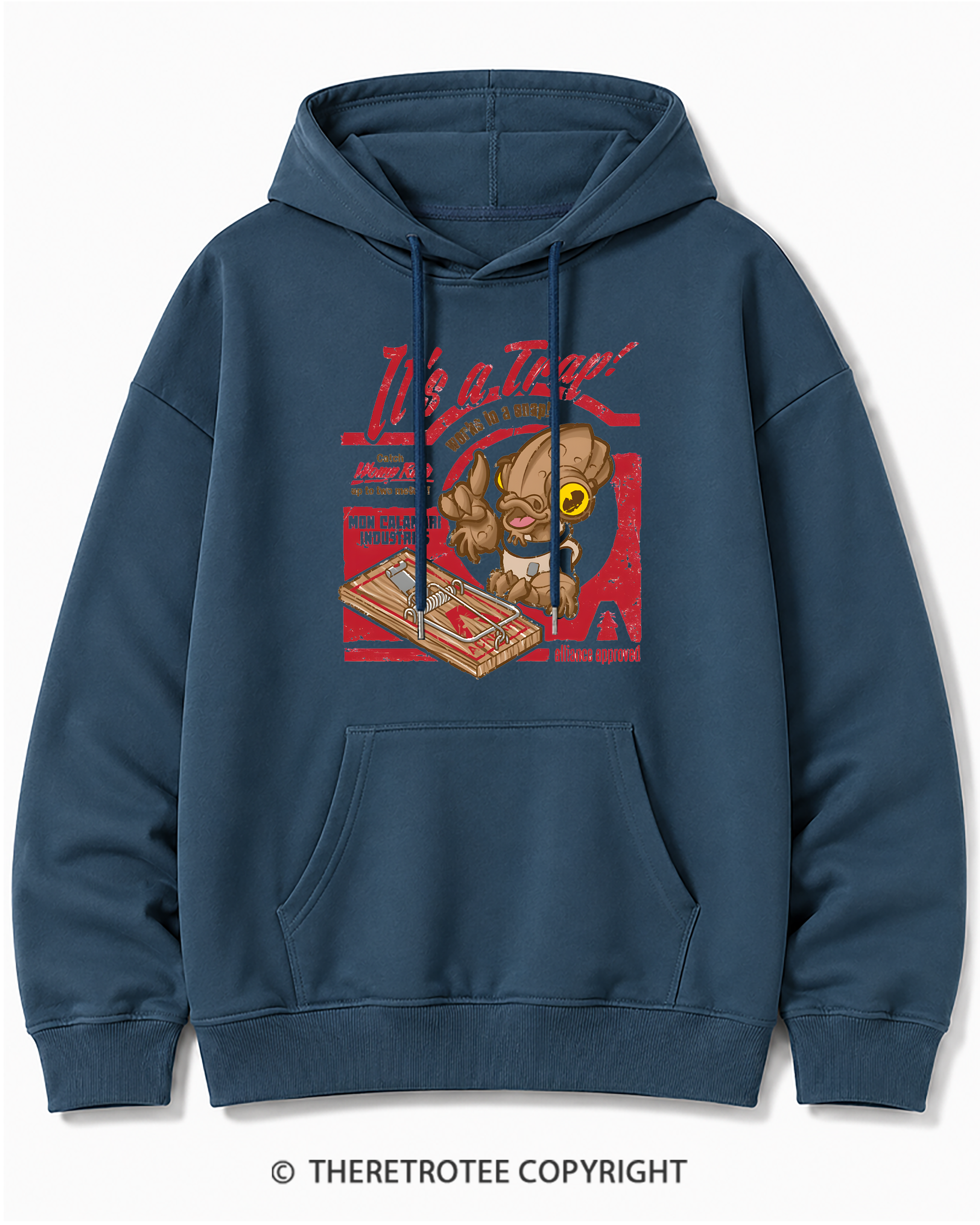 TheRetroTee It's a Trap 1980s Cotton Hoodie