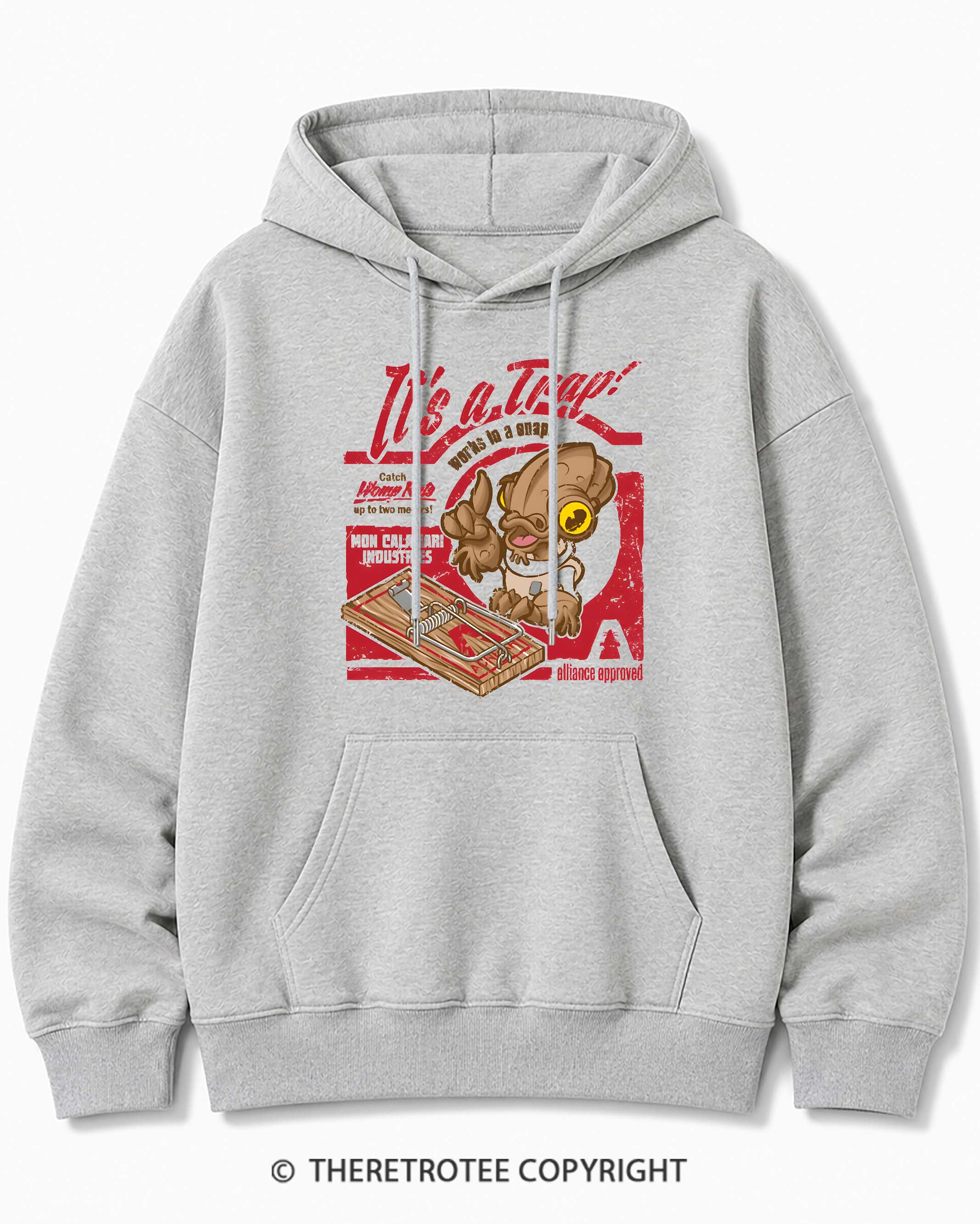 TheRetroTee It's a Trap 1980s Cotton Hoodie