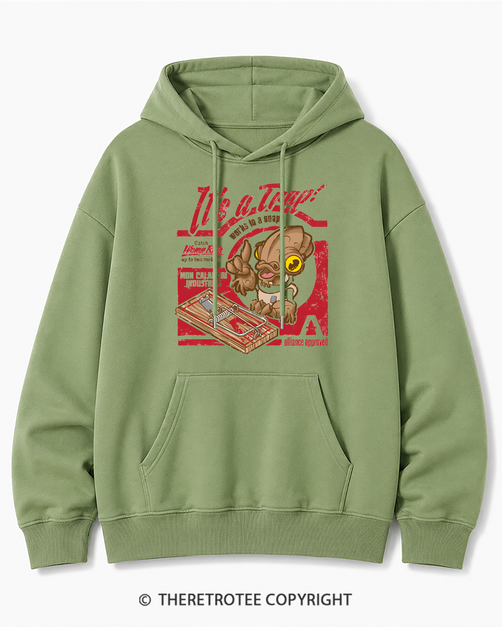 TheRetroTee It's a Trap 1980s Cotton Hoodie