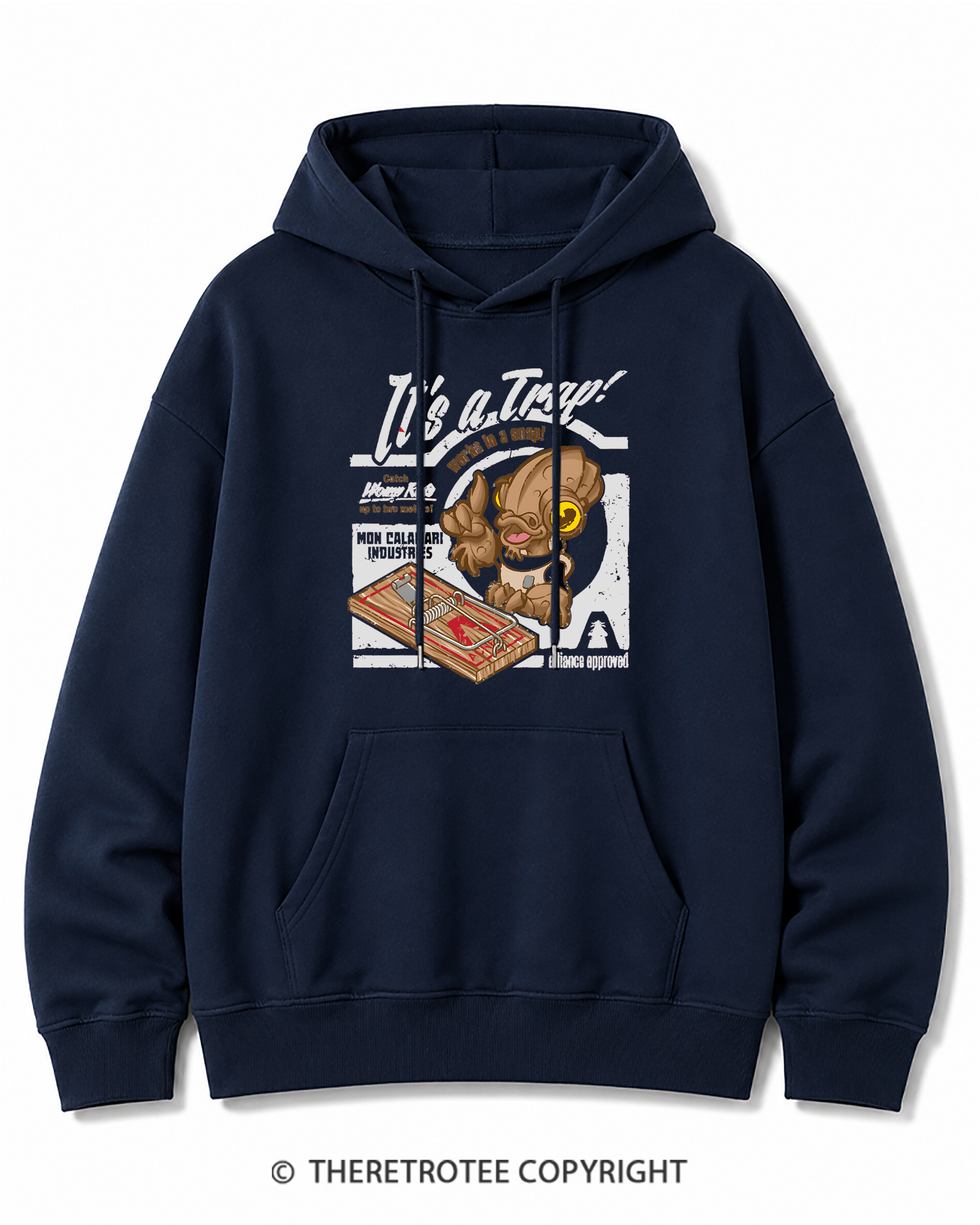 TheRetroTee It's a Trap 1980s Cotton Hoodie