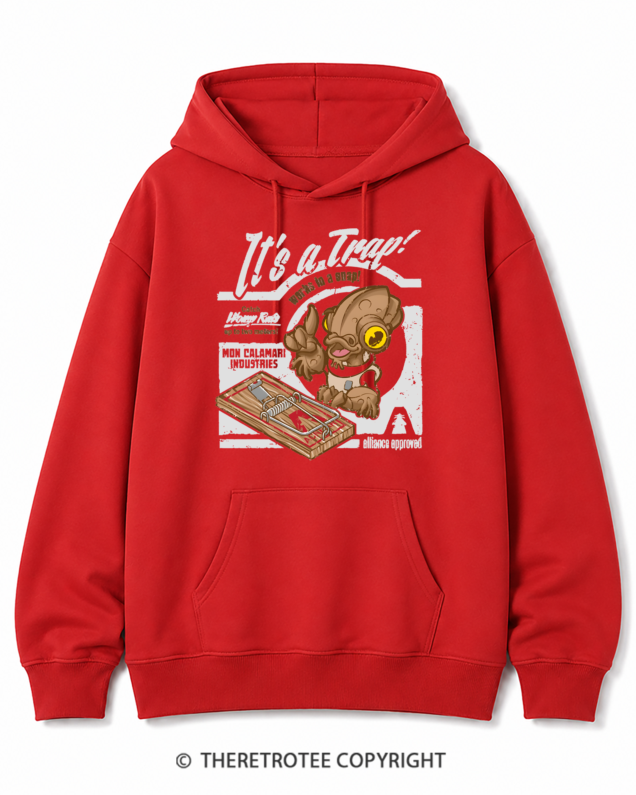 TheRetroTee It's a Trap 1980s Cotton Hoodie