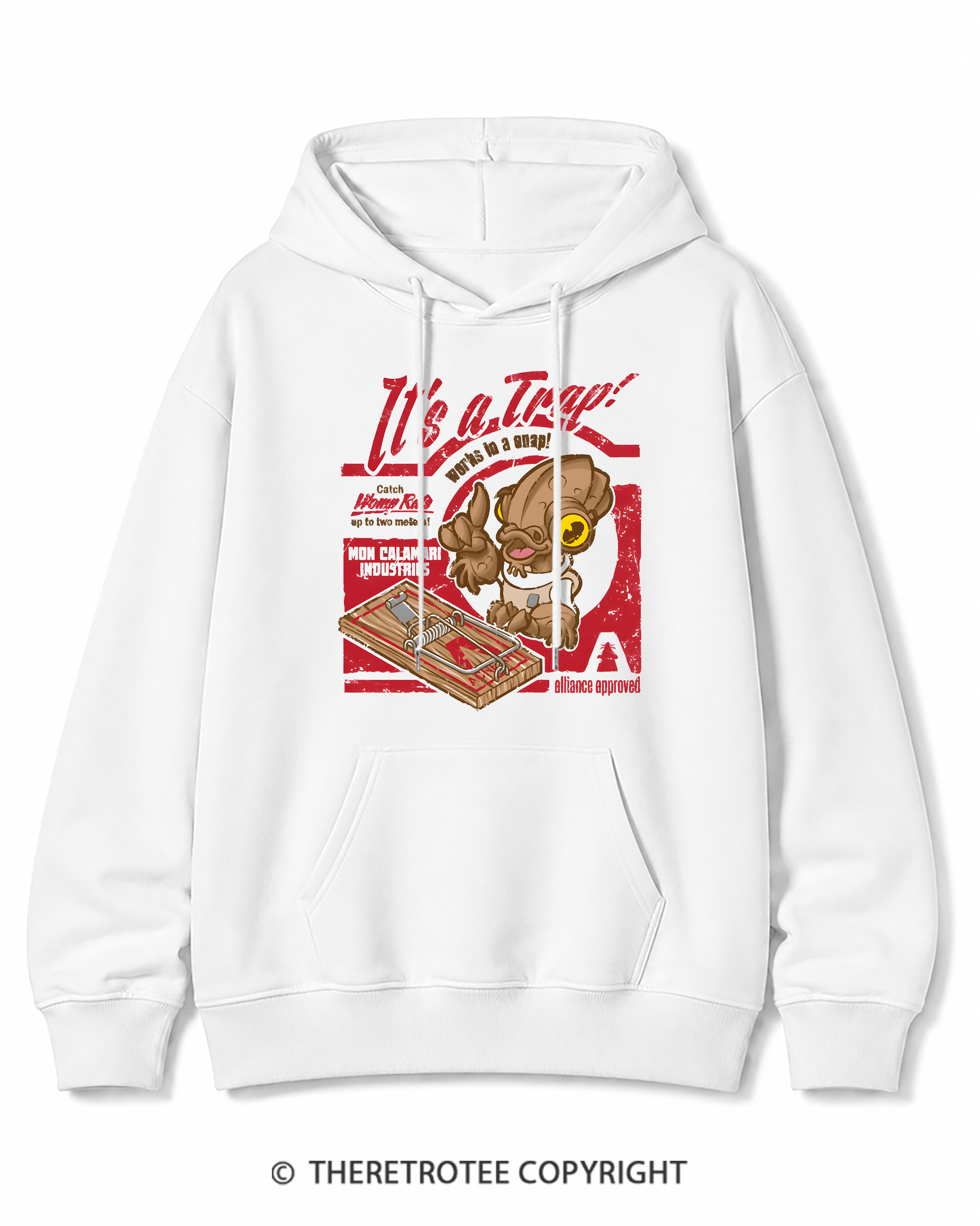 TheRetroTee It's a Trap 1980s Cotton Hoodie
