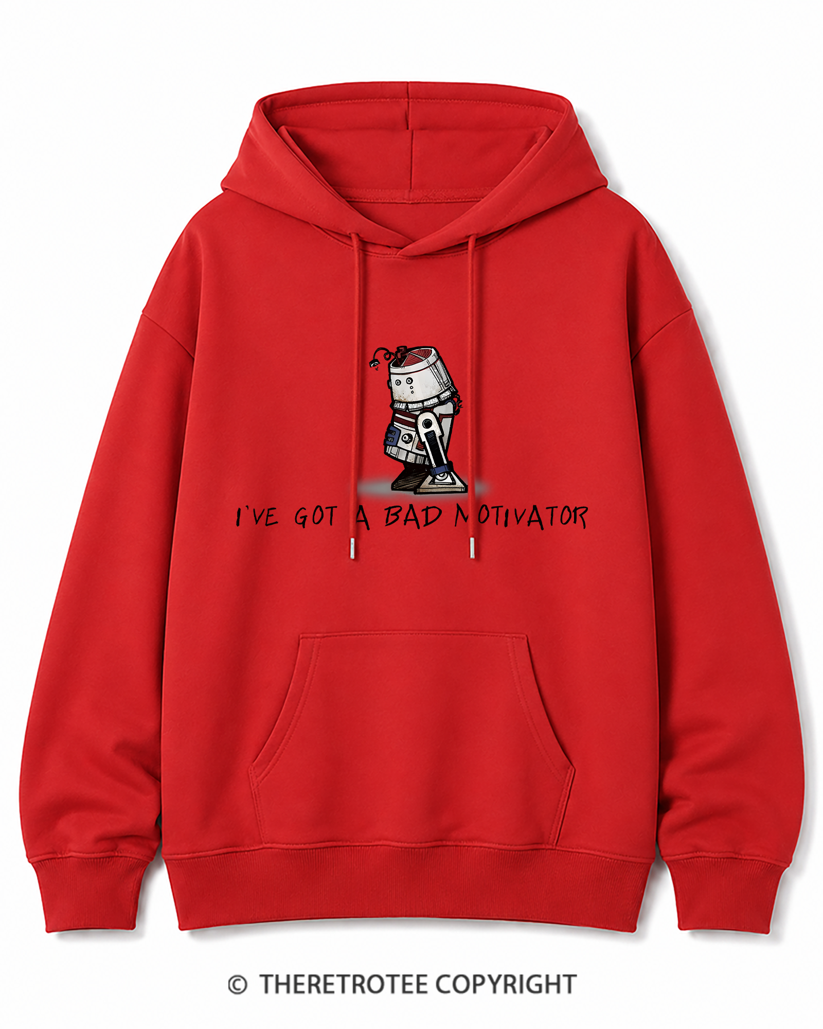TheRetroTee I've Got a Bad Motivator 1970s Cotton Hoodie