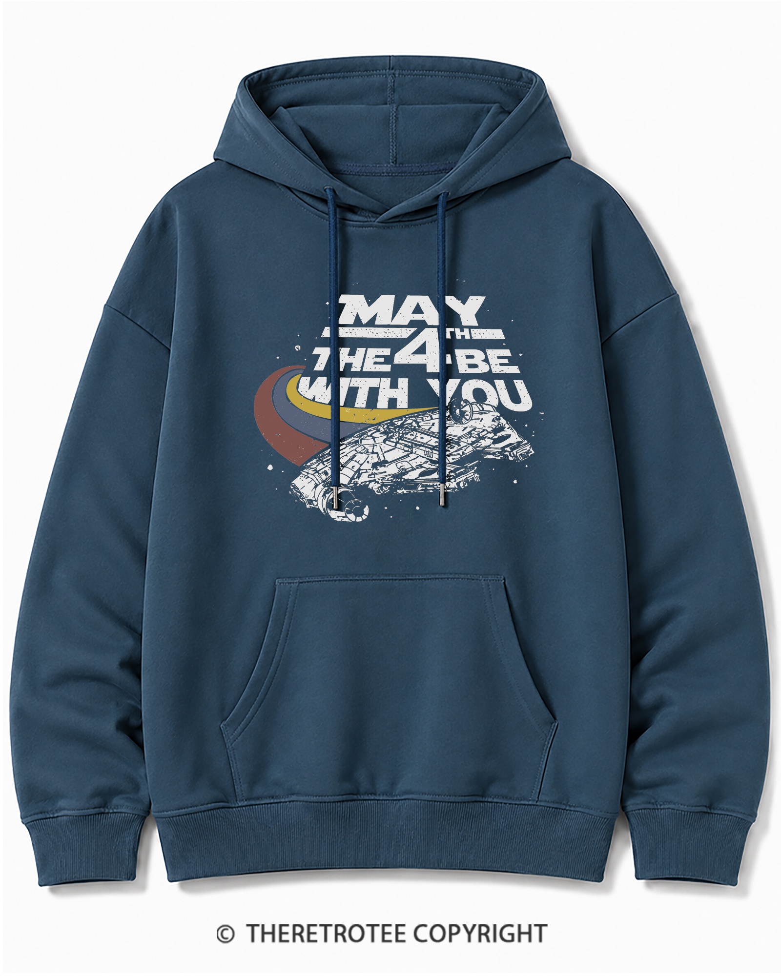 TheRetroTee Science Fiction Graphic 1980s Cotton Hoodie