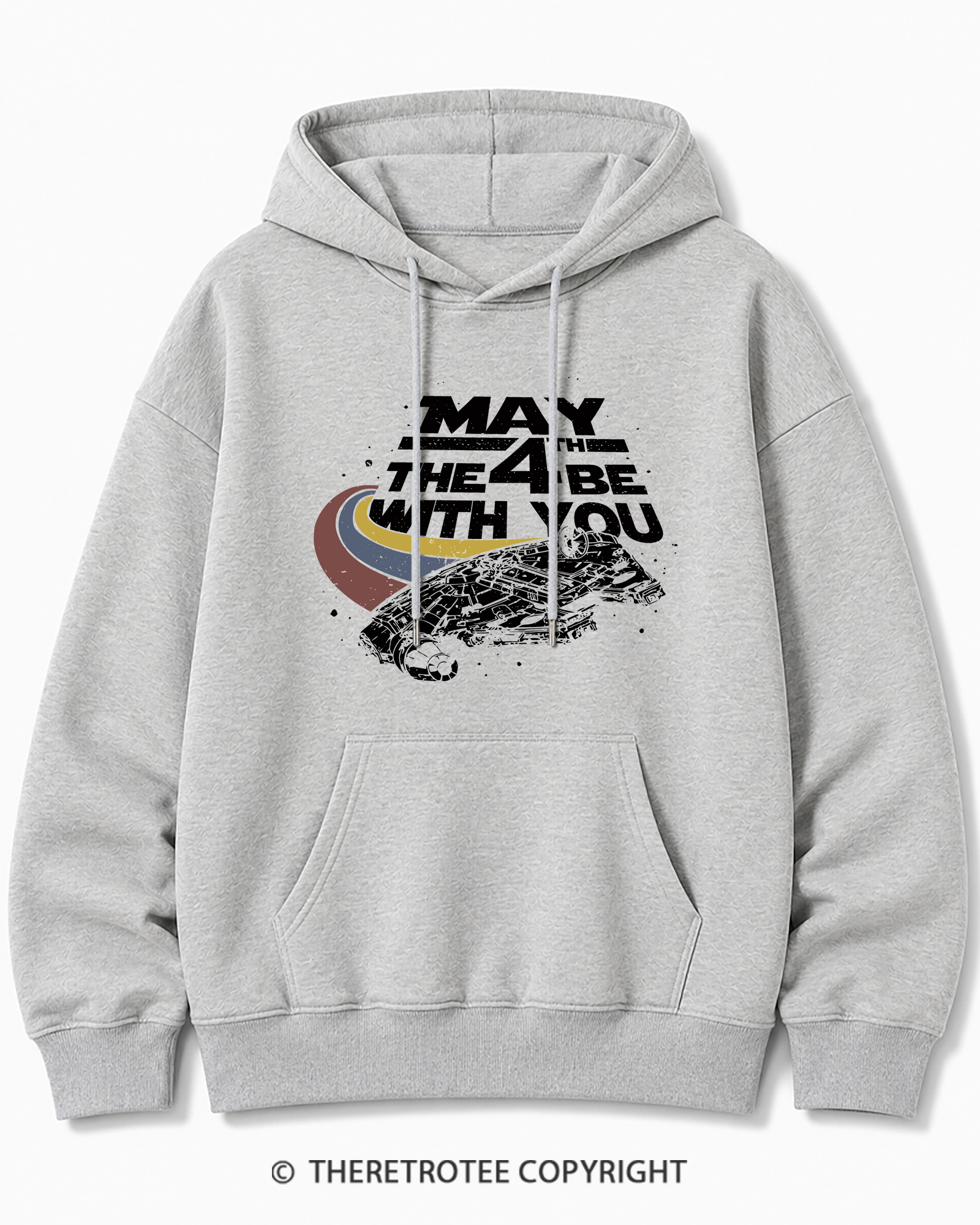 TheRetroTee Science Fiction Graphic 1980s Cotton Hoodie