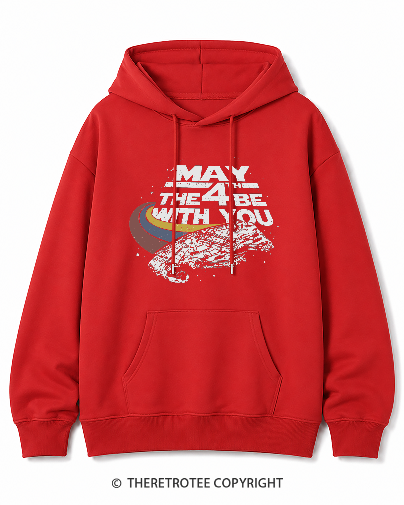TheRetroTee Science Fiction Graphic 1980s Cotton Hoodie