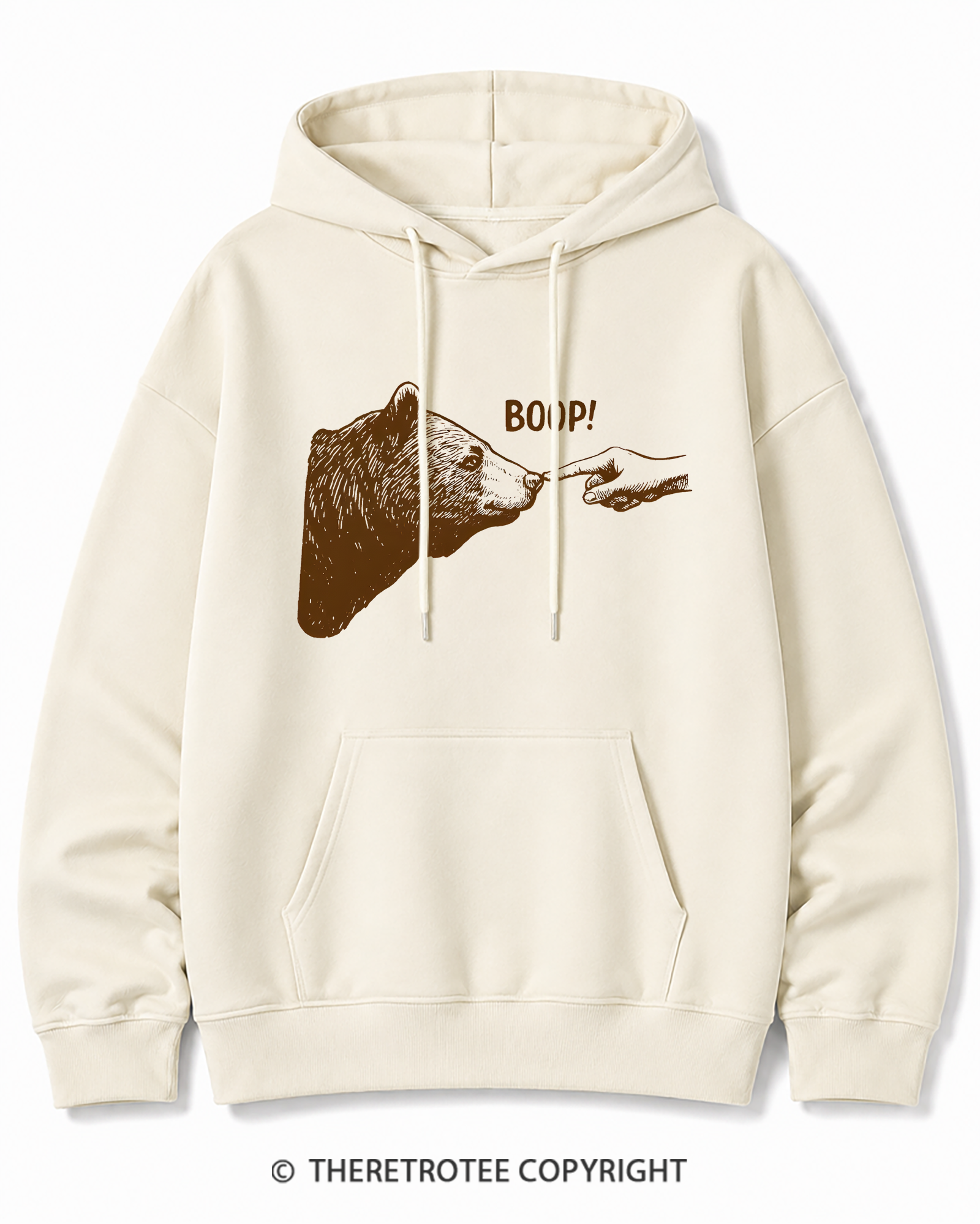TheRetroTee Boop 1990s Cotton Hoodie