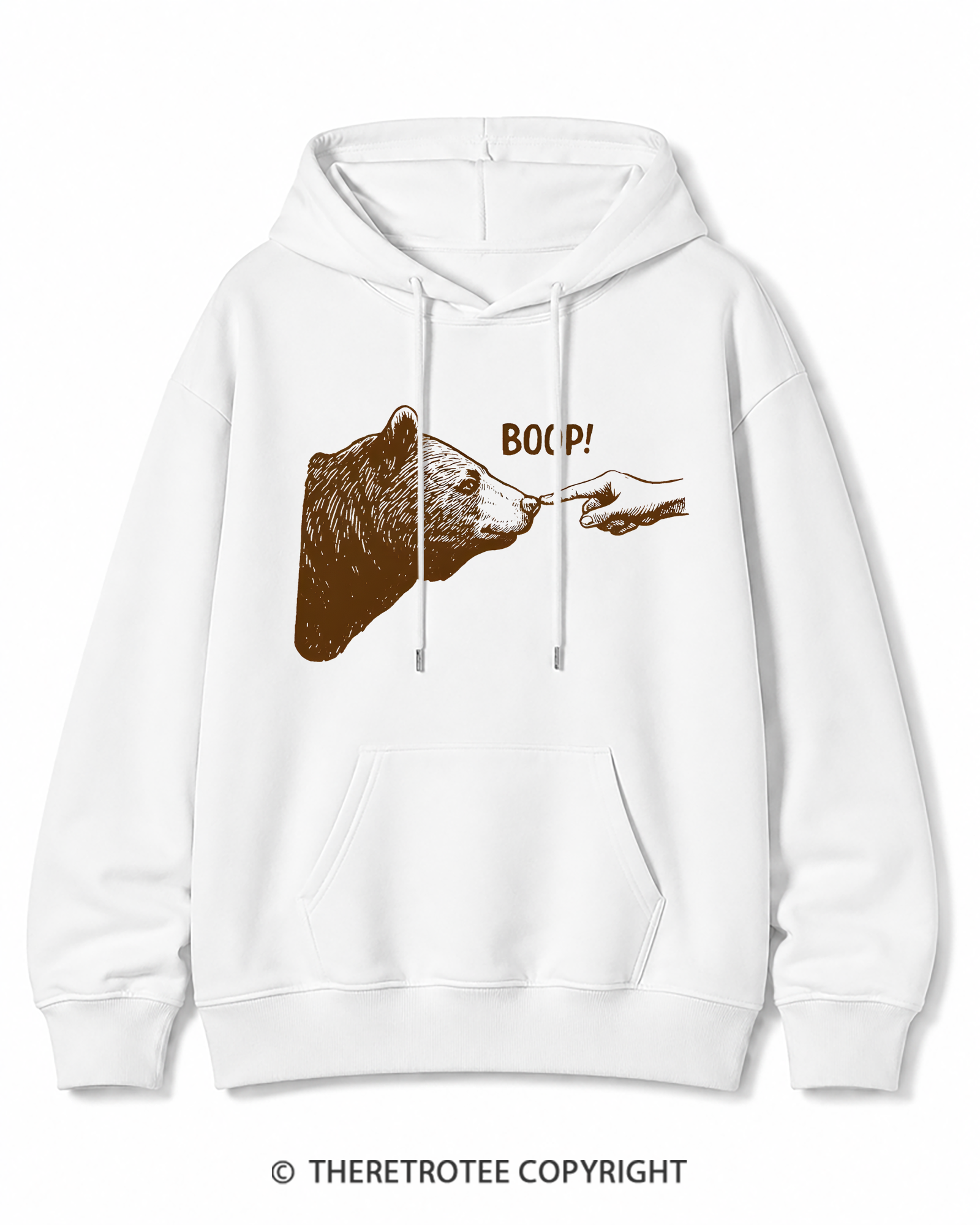 TheRetroTee Boop 1990s Cotton Hoodie