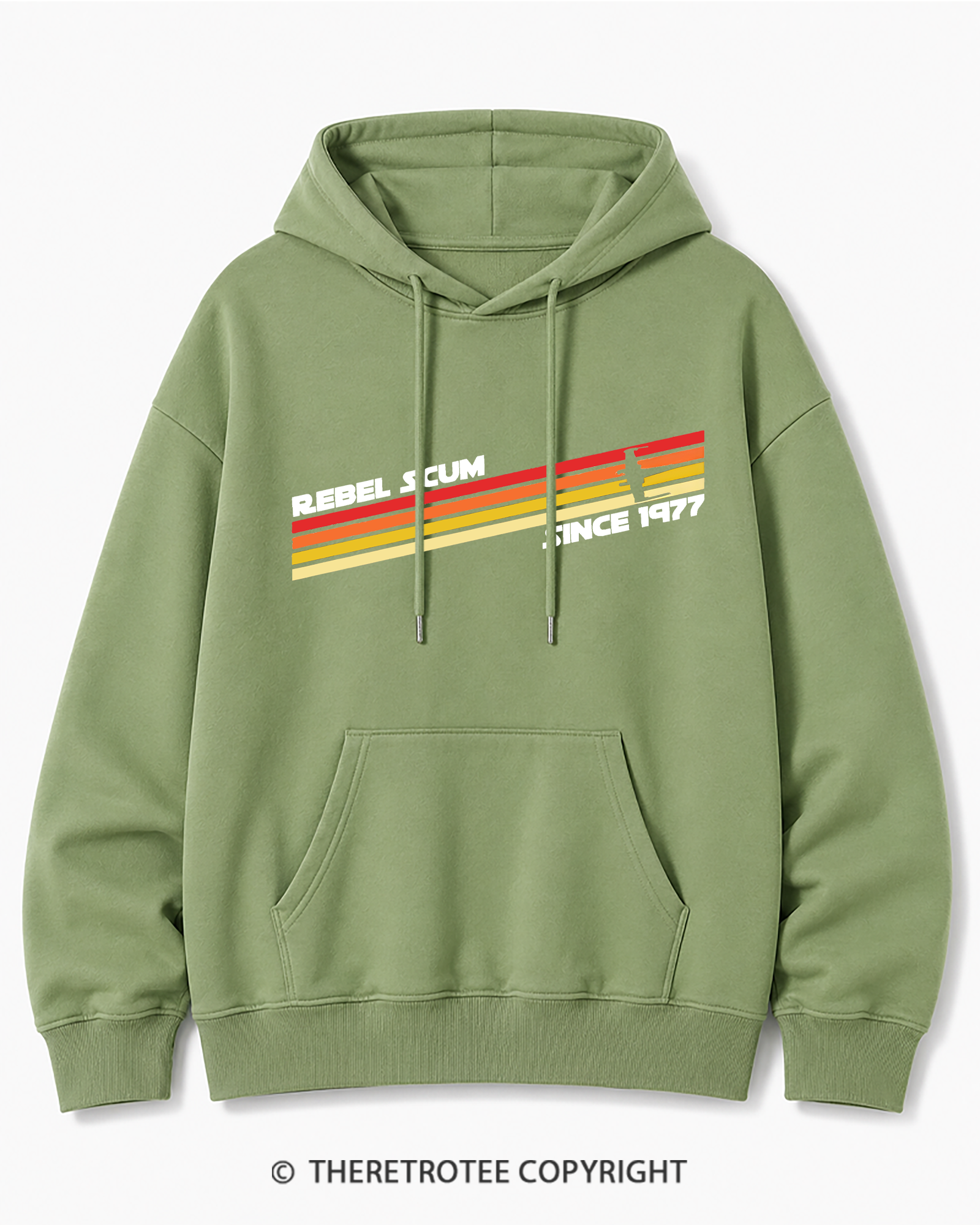 TheRetroTee  1977 Classic Stripes Since 1970s Cotton Hoodie