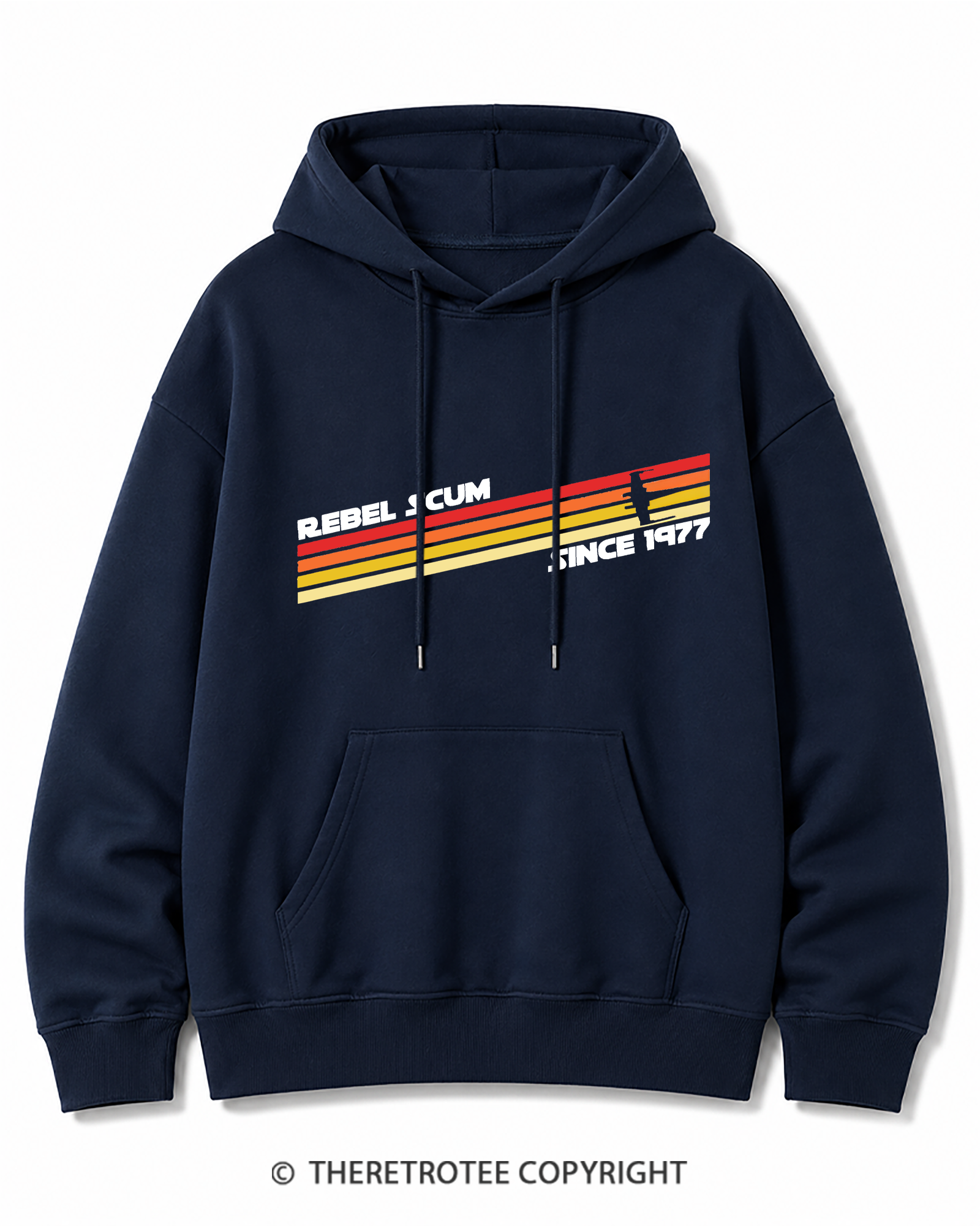 TheRetroTee  1977 Classic Stripes Since 1970s Cotton Hoodie