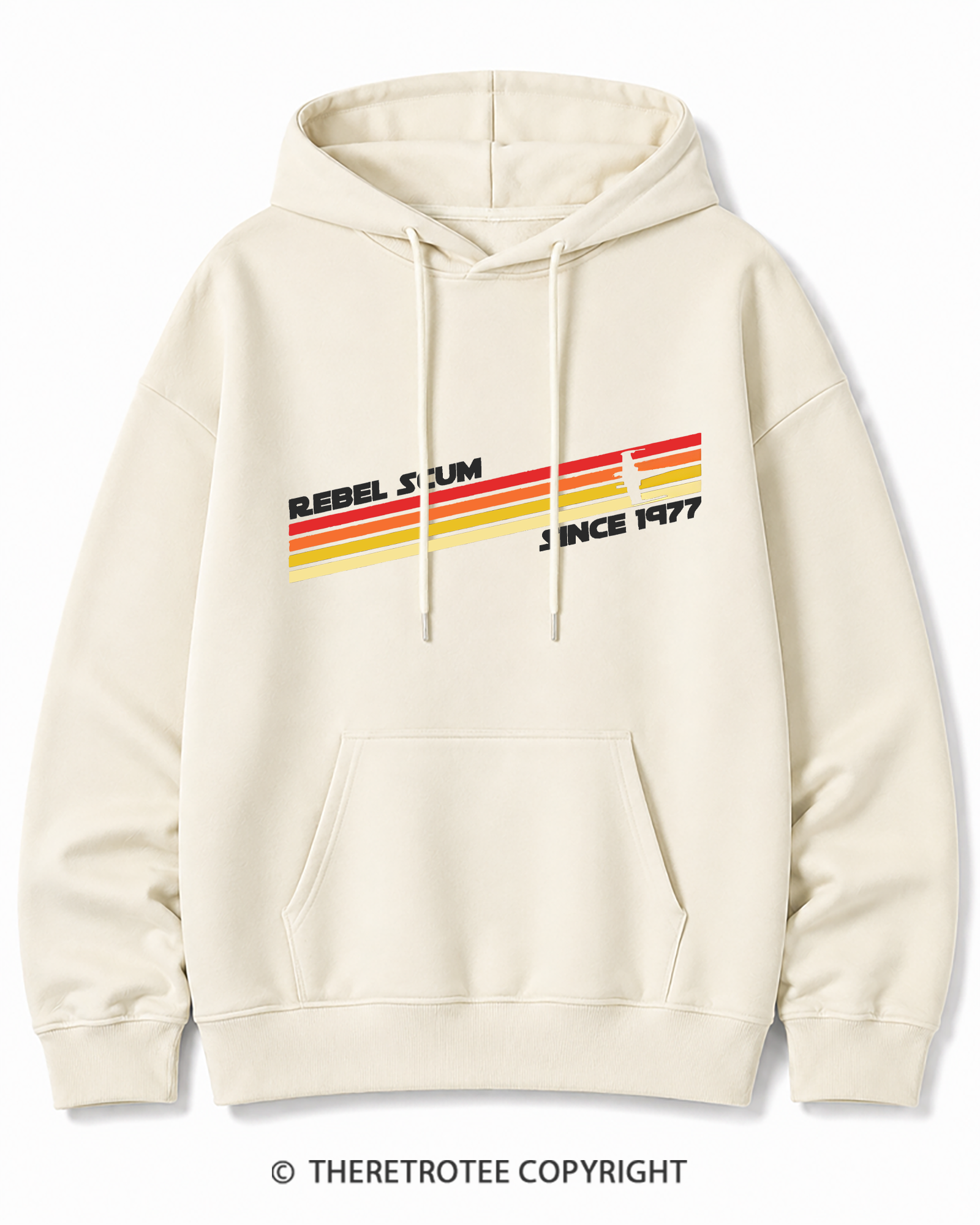 TheRetroTee  1977 Classic Stripes Since 1970s Cotton Hoodie