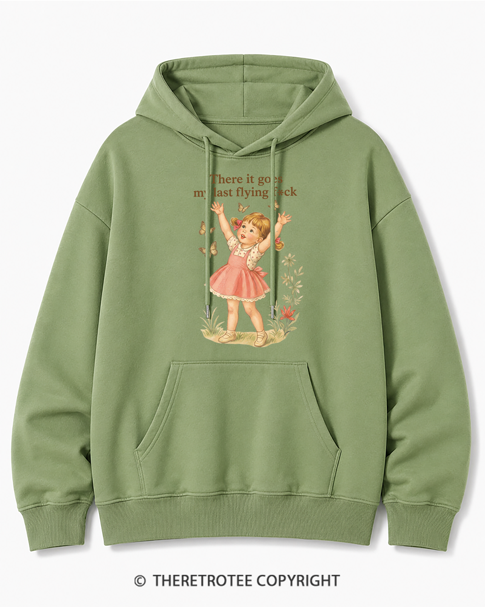 TheRetroTee There It Goes My Last Flying Fck 1950s Cotton Hoodie