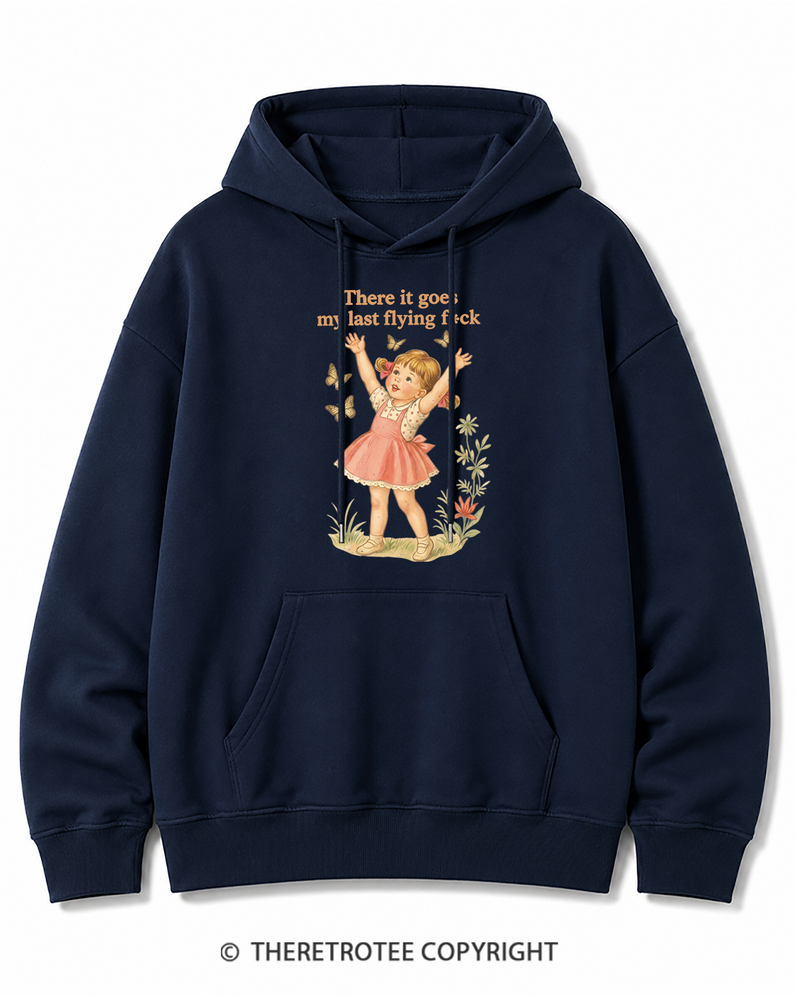 TheRetroTee There It Goes My Last Flying Fck 1950s Cotton Hoodie
