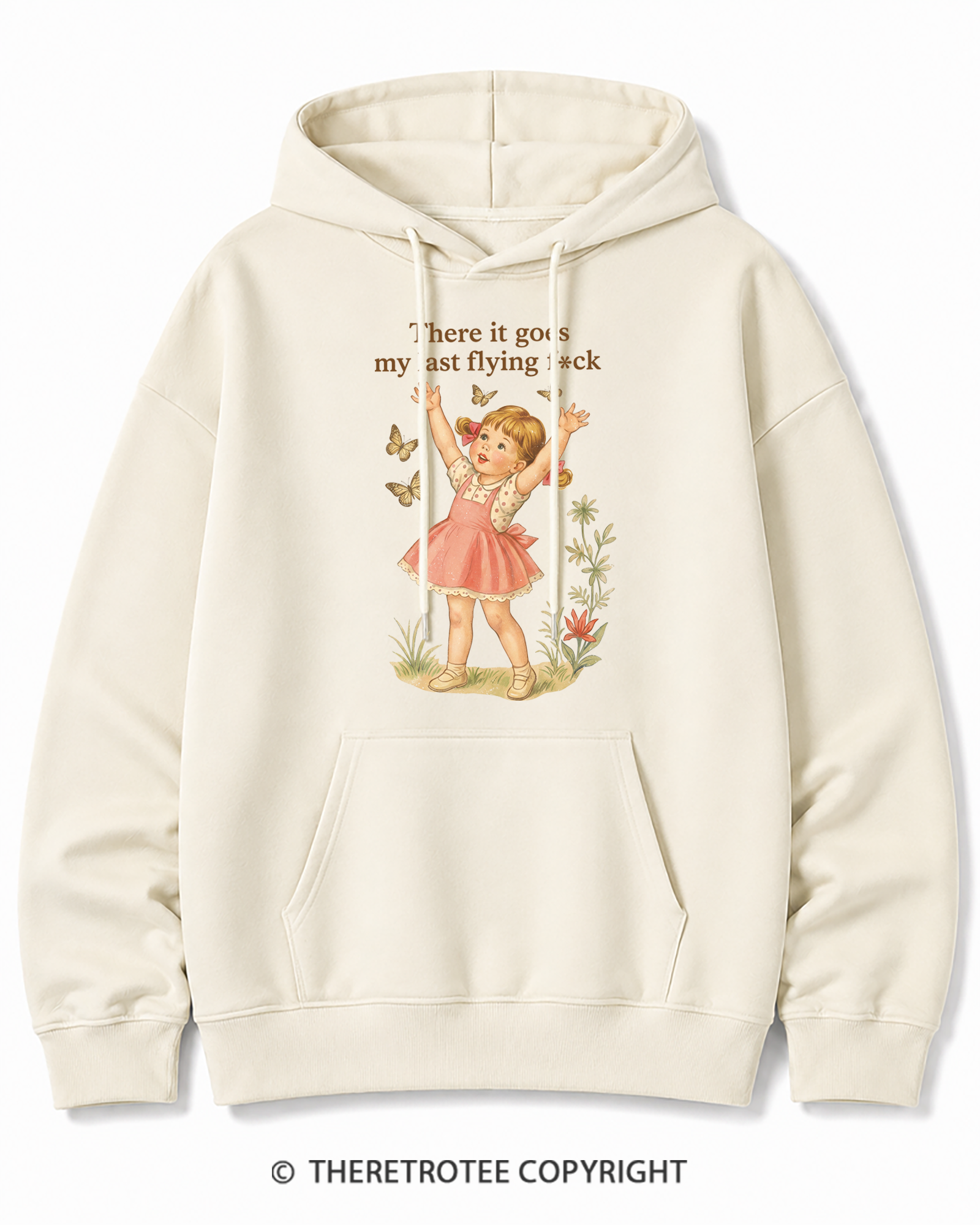 TheRetroTee There It Goes My Last Flying Fck 1950s Cotton Hoodie