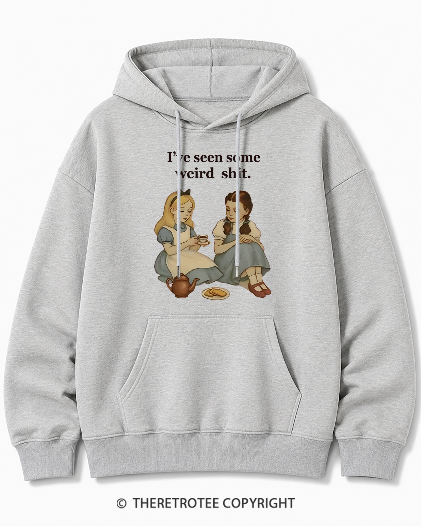 TheRetroTee Weird Stuff 1990s Girl Cotton Hoodie