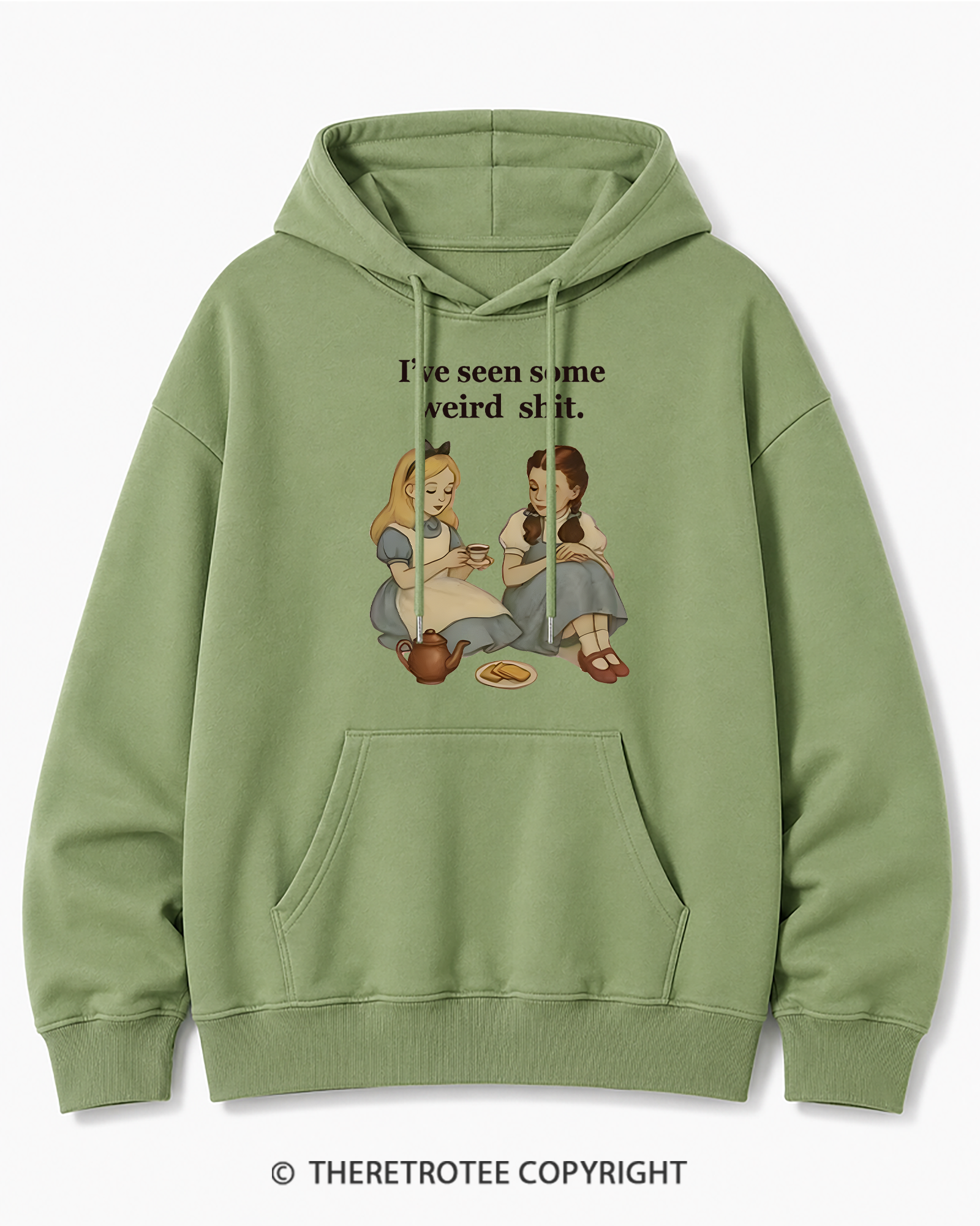 TheRetroTee Weird Stuff 1990s Girl Cotton Hoodie