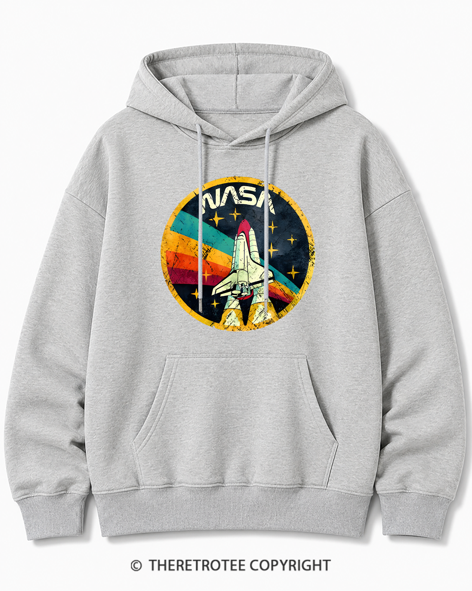 TheRetroTee Orbital Launch Program 1970s Cotton Hoodie