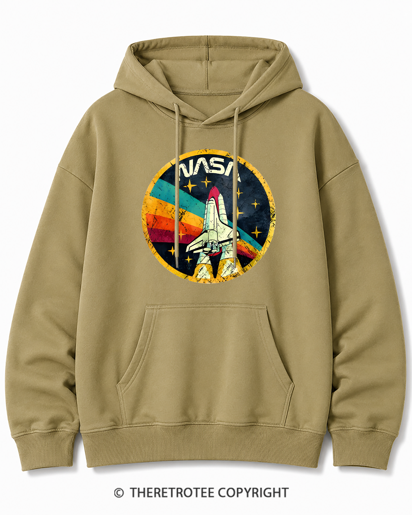 TheRetroTee Orbital Launch Program 1970s Cotton Hoodie