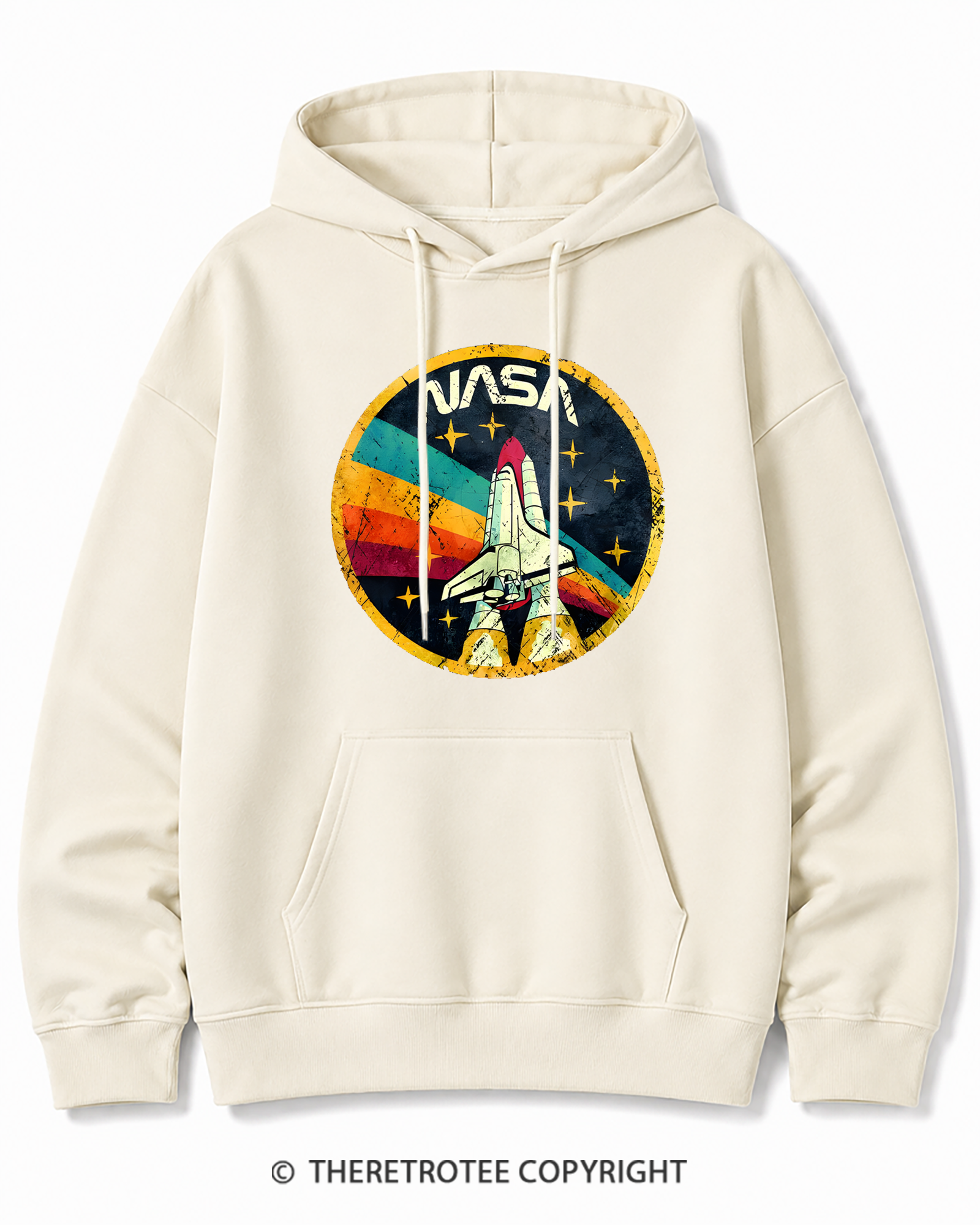 TheRetroTee Orbital Launch Program 1970s Cotton Hoodie