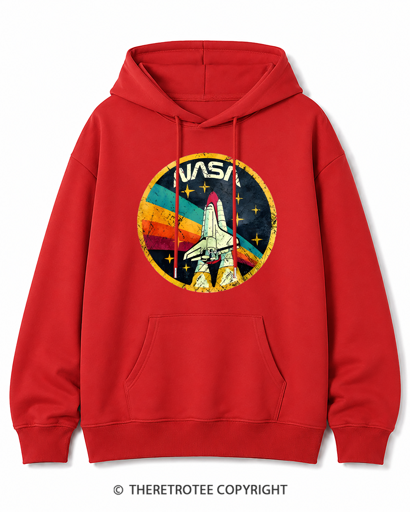 TheRetroTee Orbital Launch Program 1970s Cotton Hoodie