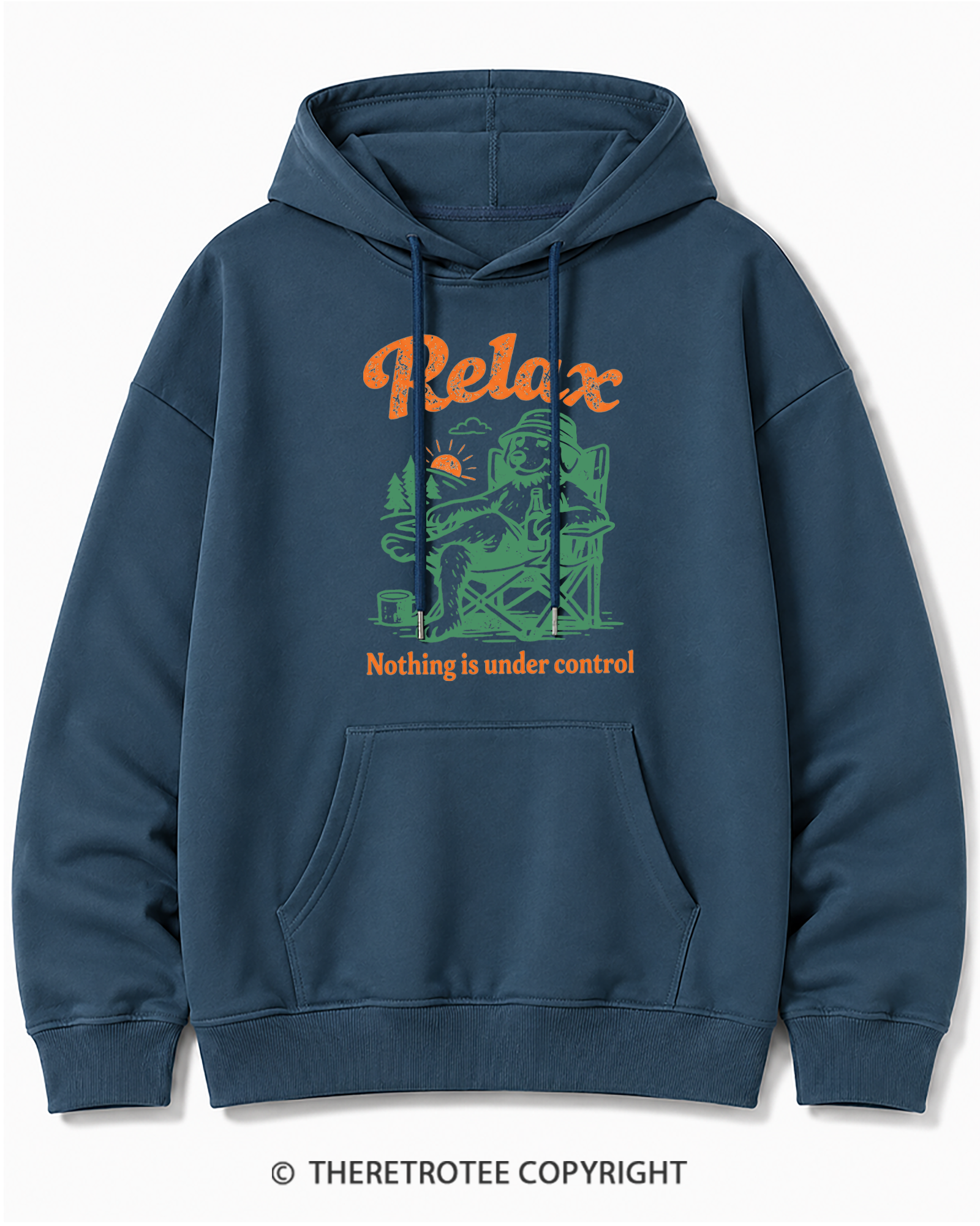 TheRetroTee Nothing Is Under Control 1970s Cotton Hoodie