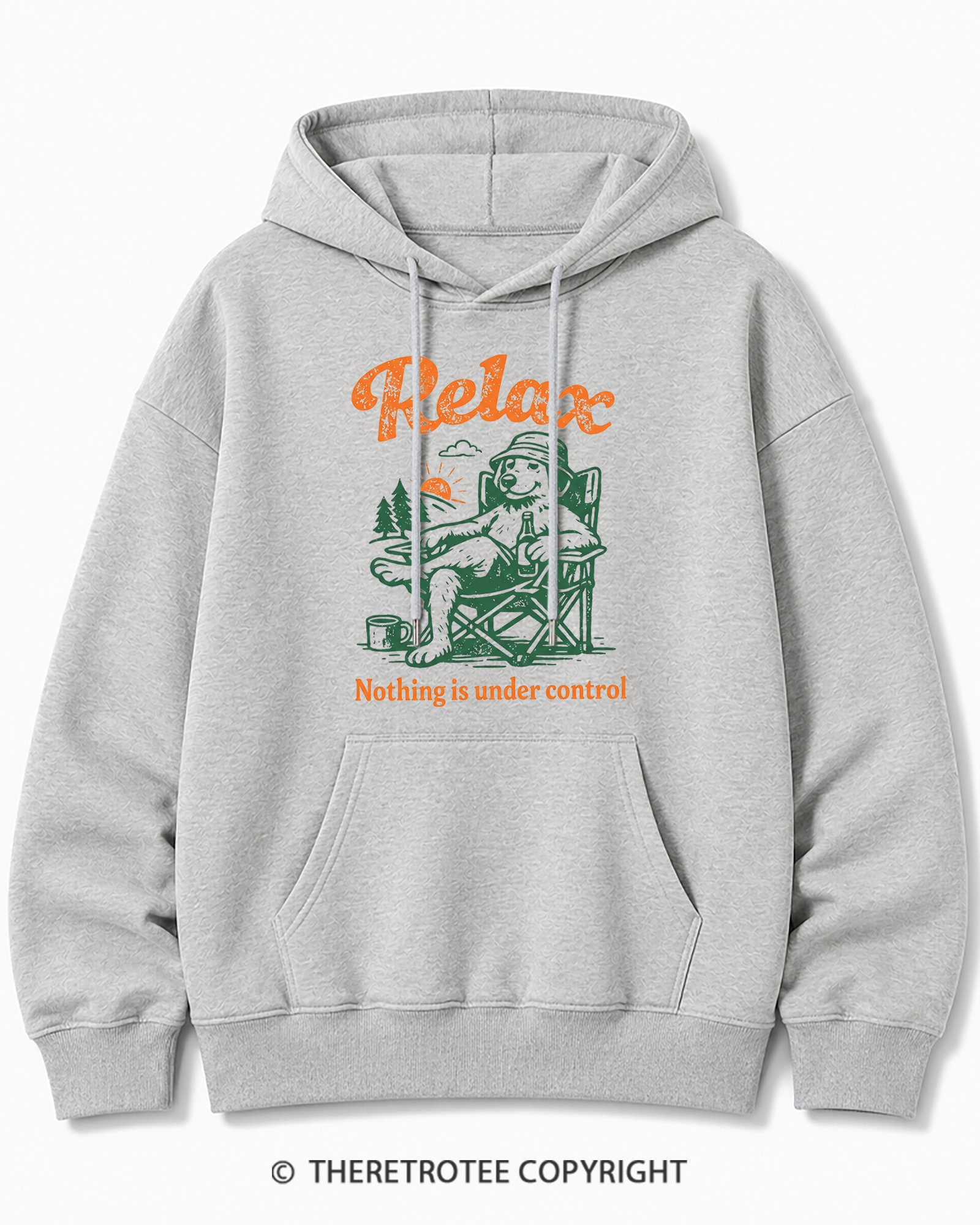 TheRetroTee Nothing Is Under Control 1970s Cotton Hoodie