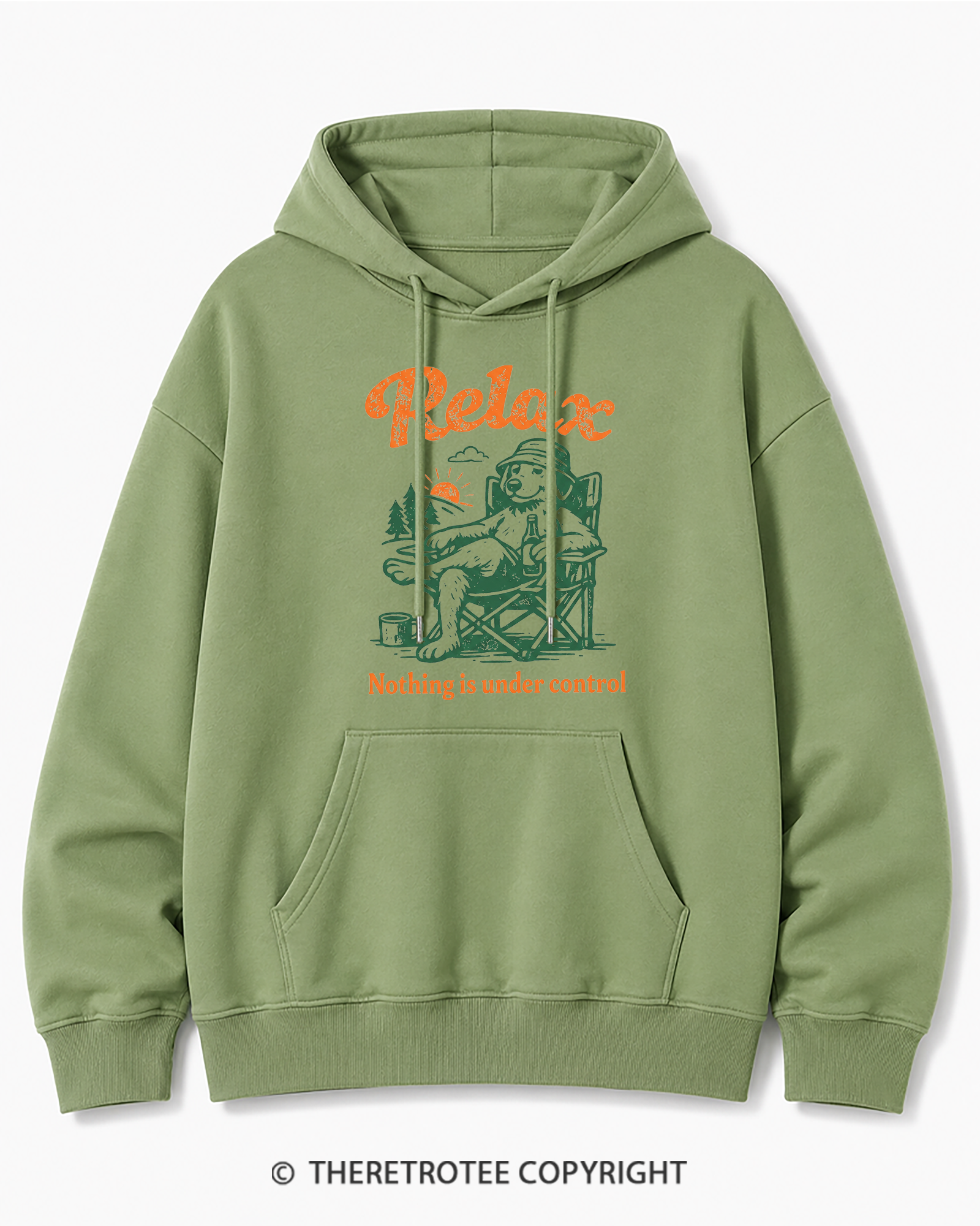 TheRetroTee Nothing Is Under Control 1970s Cotton Hoodie