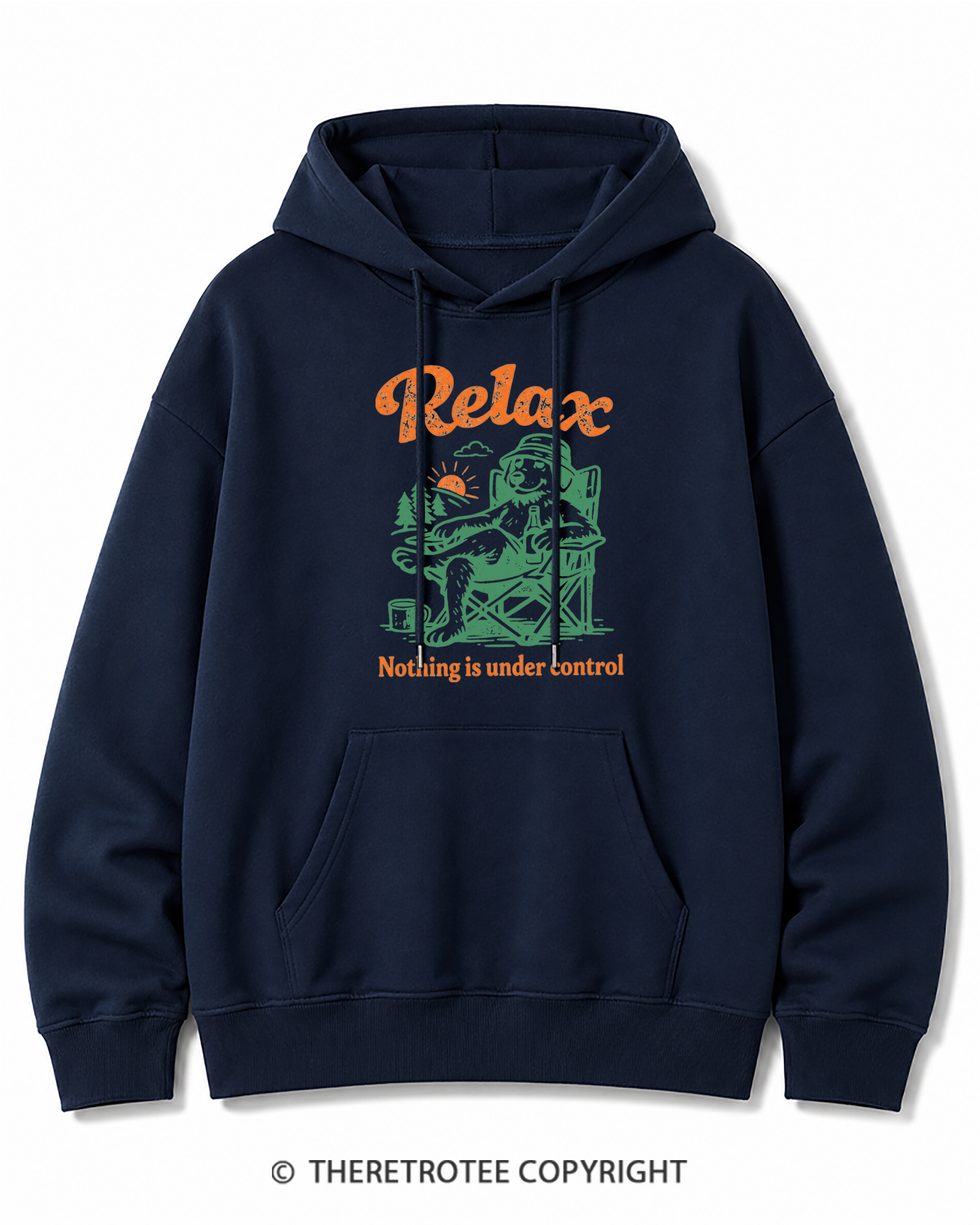 TheRetroTee Nothing Is Under Control 1970s Cotton Hoodie