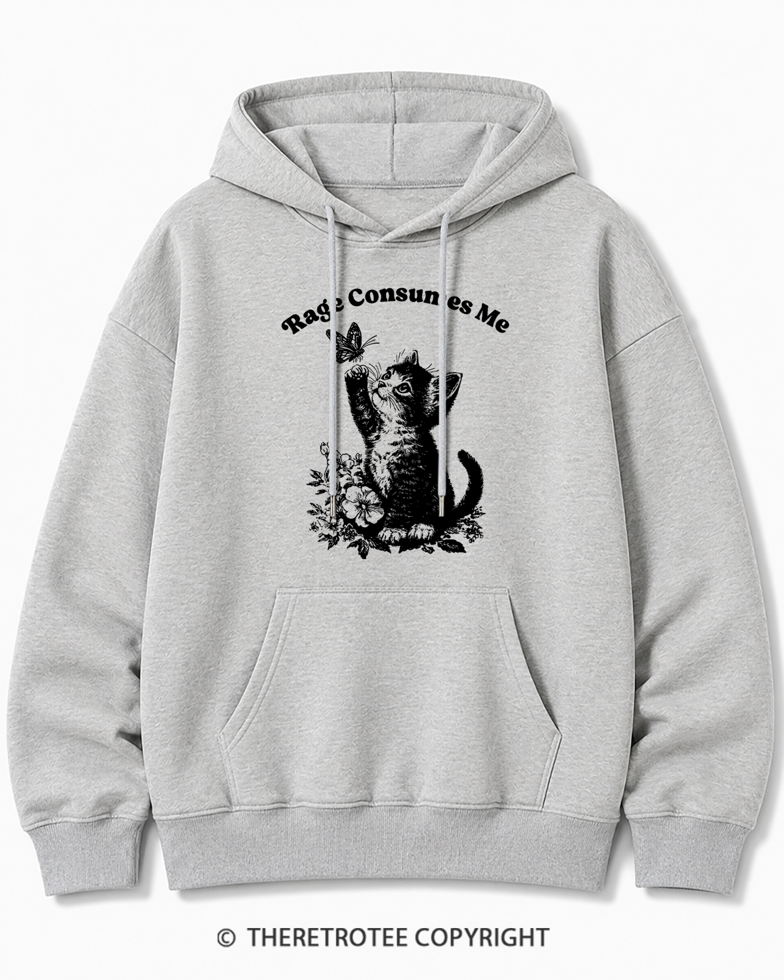 TheRetroTee Rage Consumes Me Cotton Hoodie
