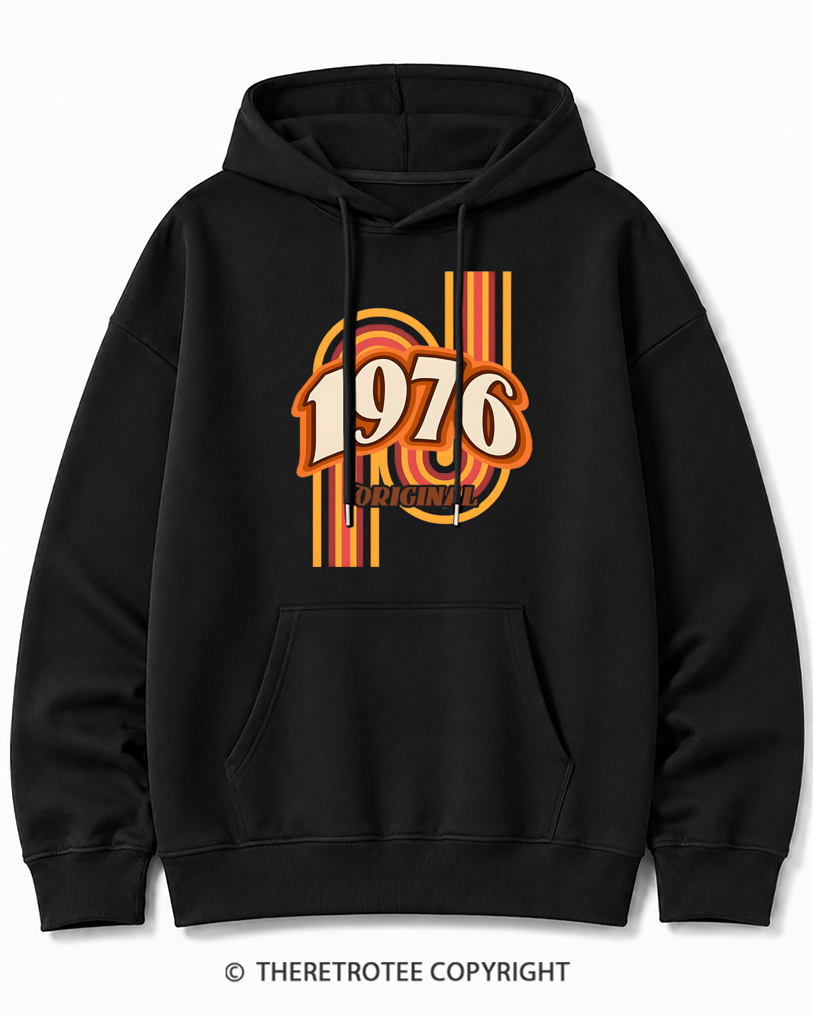 TheRetroTee 1976 Original Classic Nostalgia Graphic Cotton Hoodie