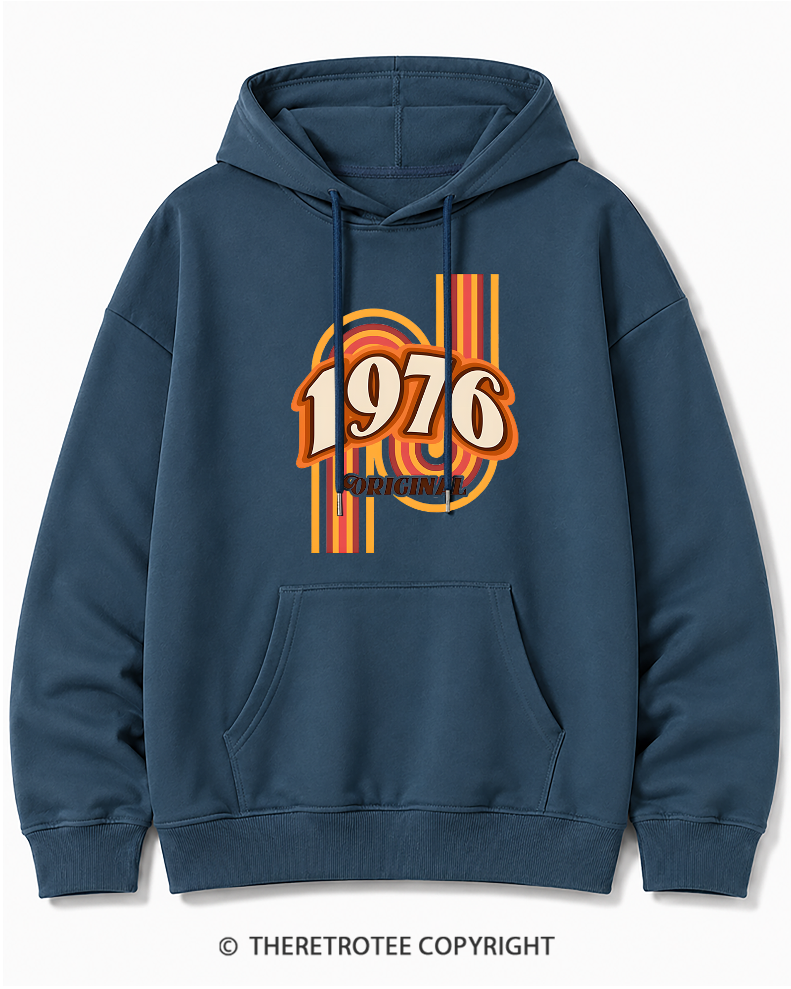 TheRetroTee 1976 Original Classic Nostalgia Graphic Cotton Hoodie