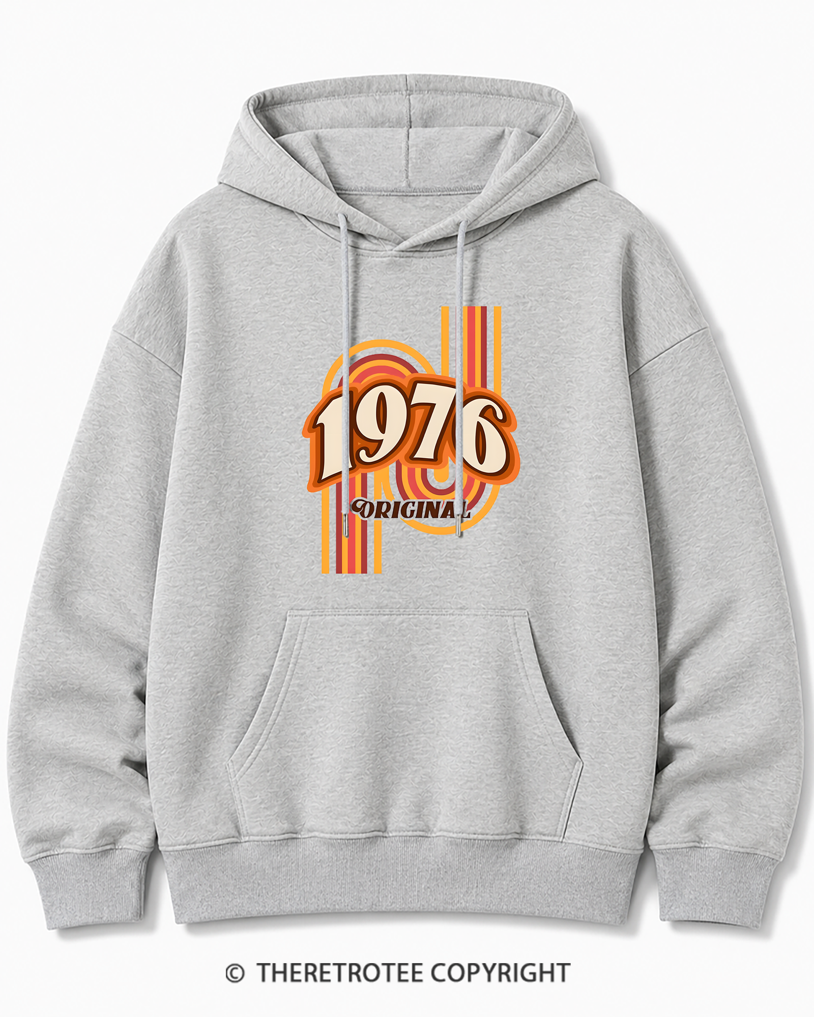 TheRetroTee 1976 Original Classic Nostalgia Graphic Cotton Hoodie