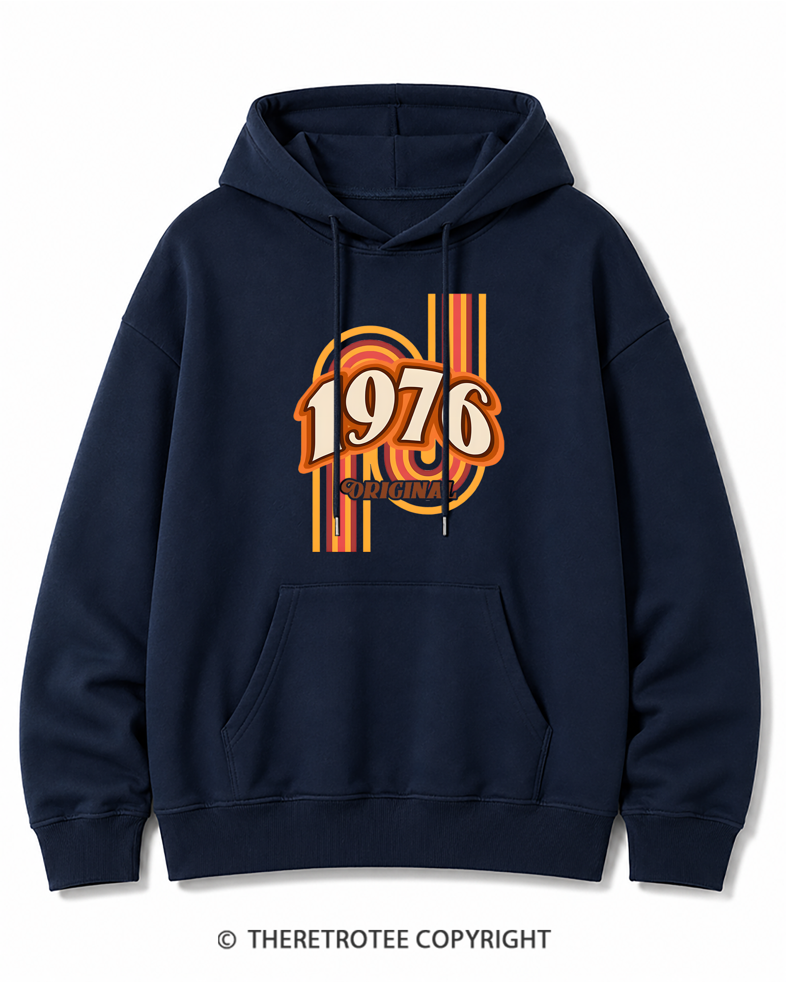 TheRetroTee 1976 Original Classic Nostalgia Graphic Cotton Hoodie