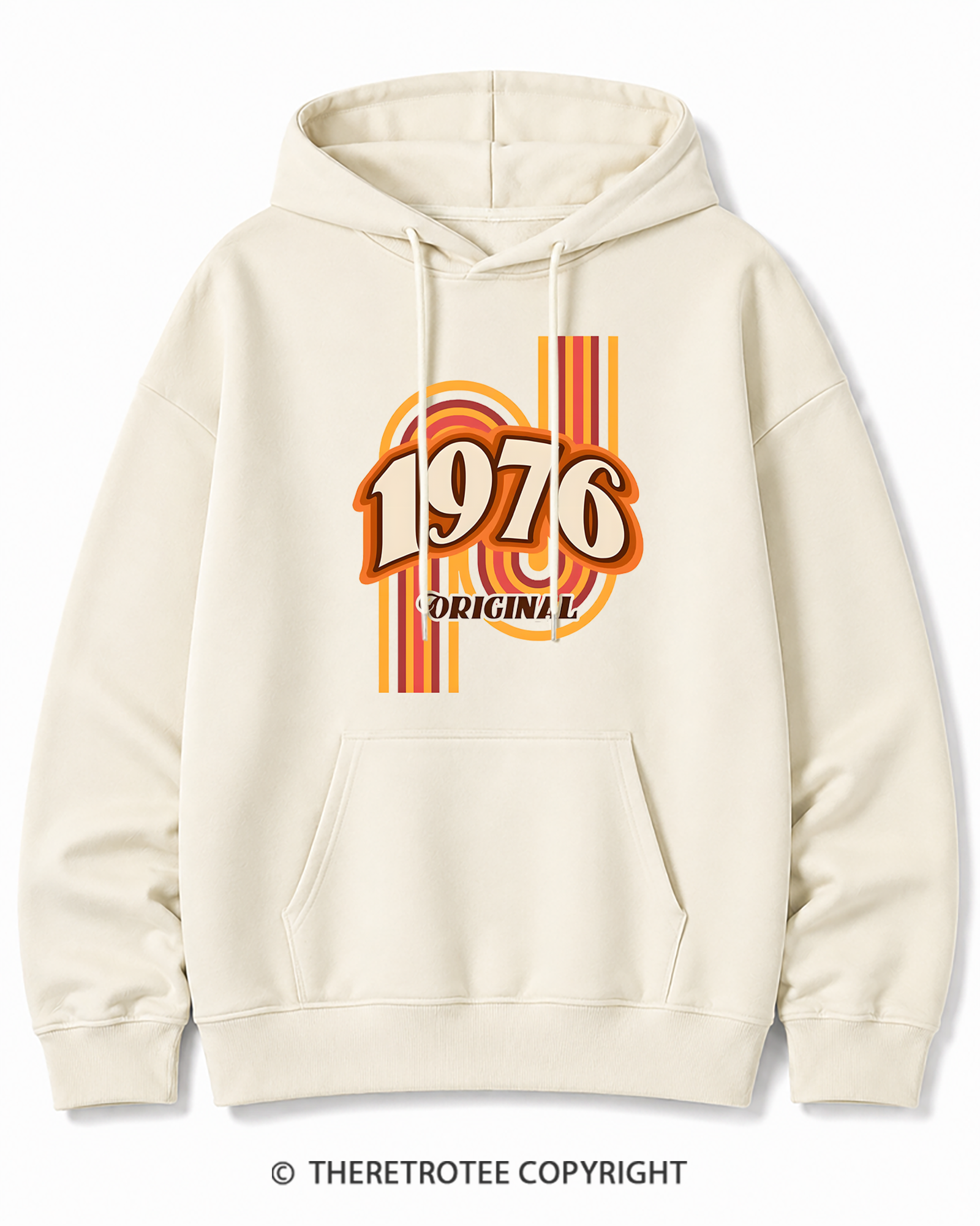 TheRetroTee 1976 Original Classic Nostalgia Graphic Cotton Hoodie