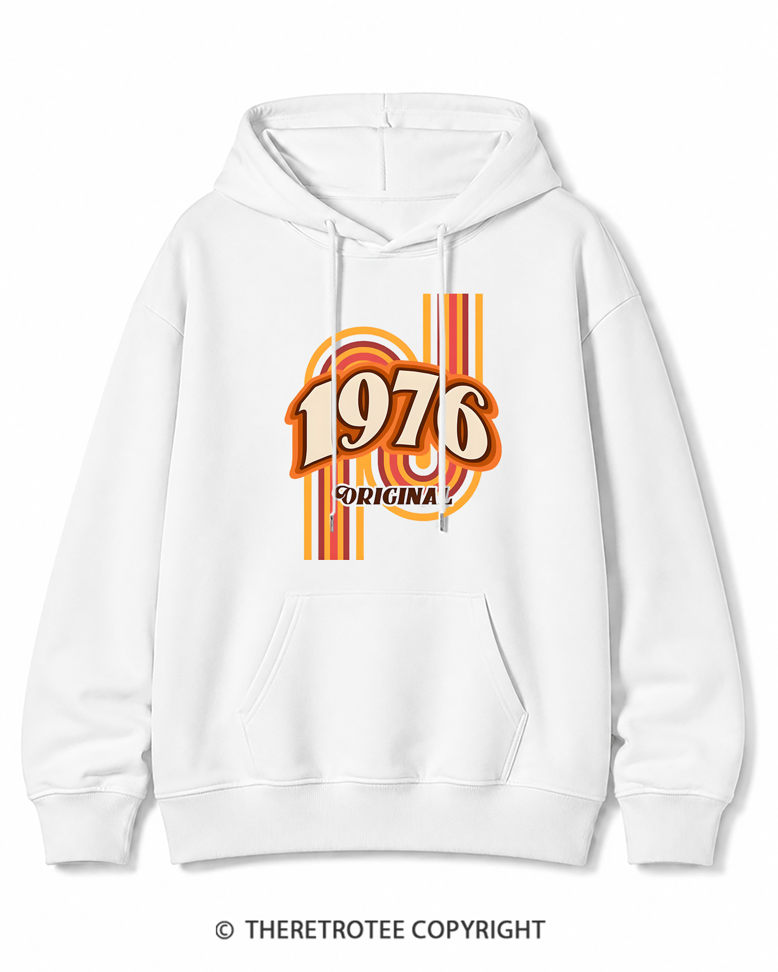 TheRetroTee 1976 Original Classic Nostalgia Graphic Cotton Hoodie