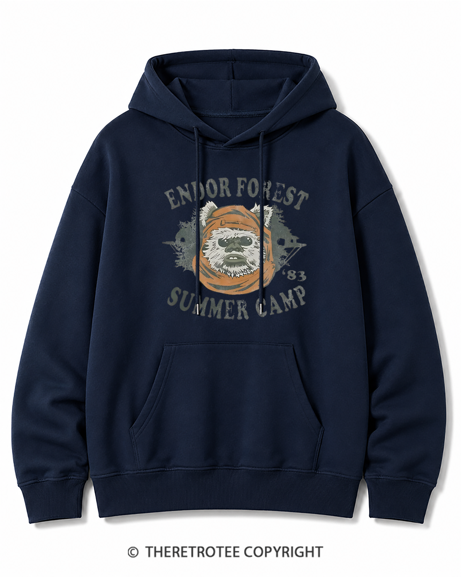 TheRetroTee Endor Forest Summer Camp 1980s Cotton Hoodie