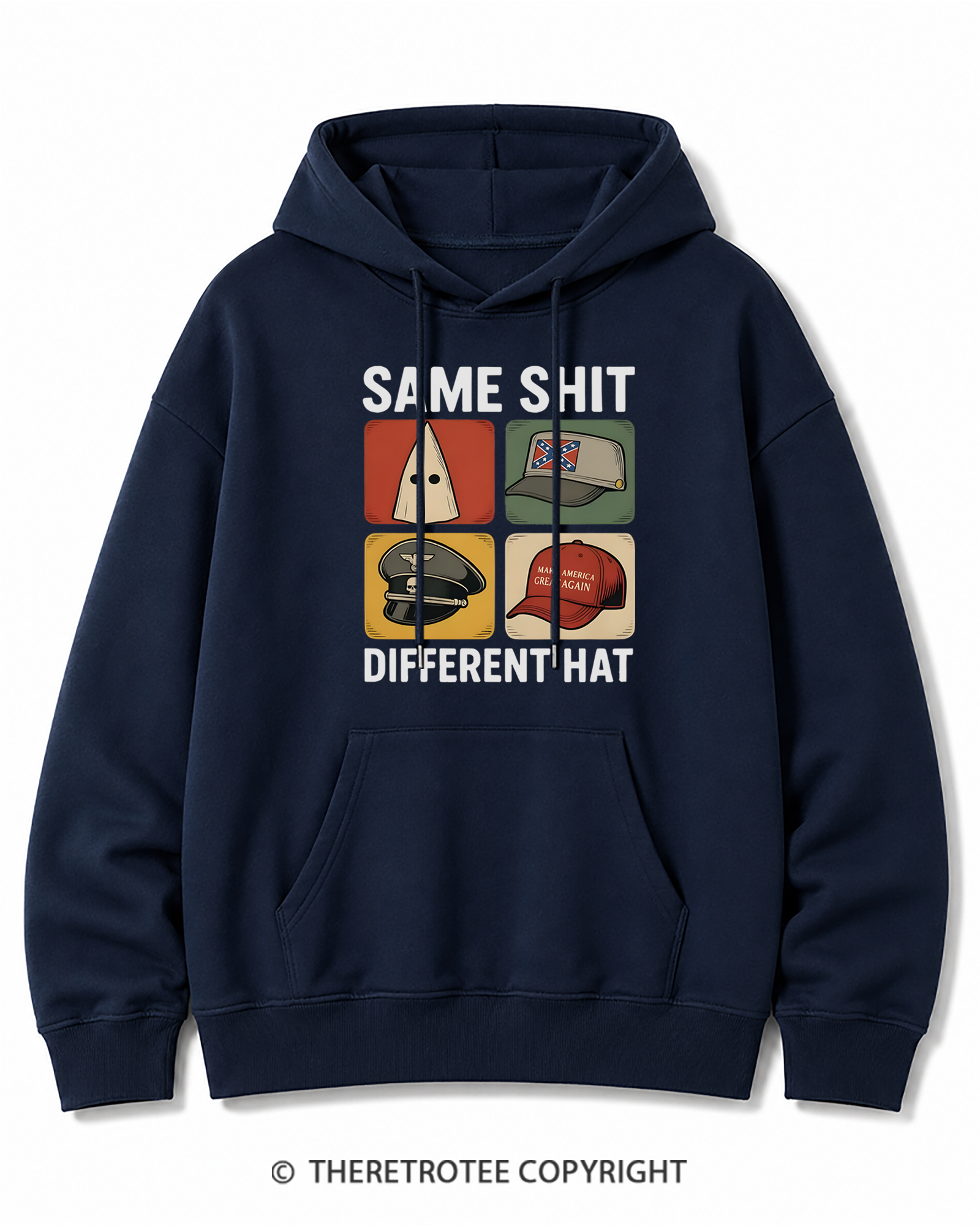 TheRetroTee Same Shit Different Cotton Hoodie