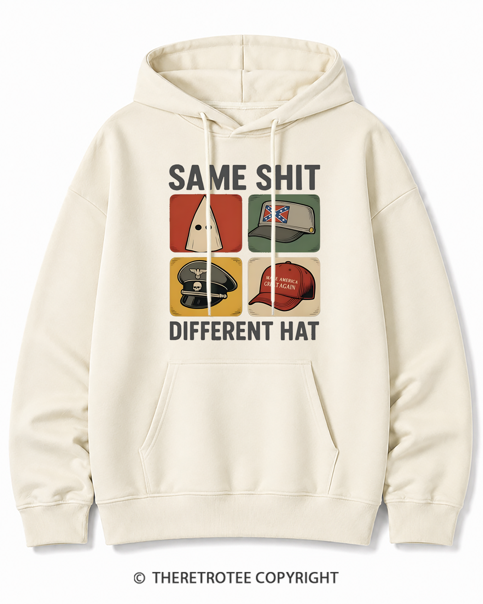 TheRetroTee Same Shit Different Cotton Hoodie