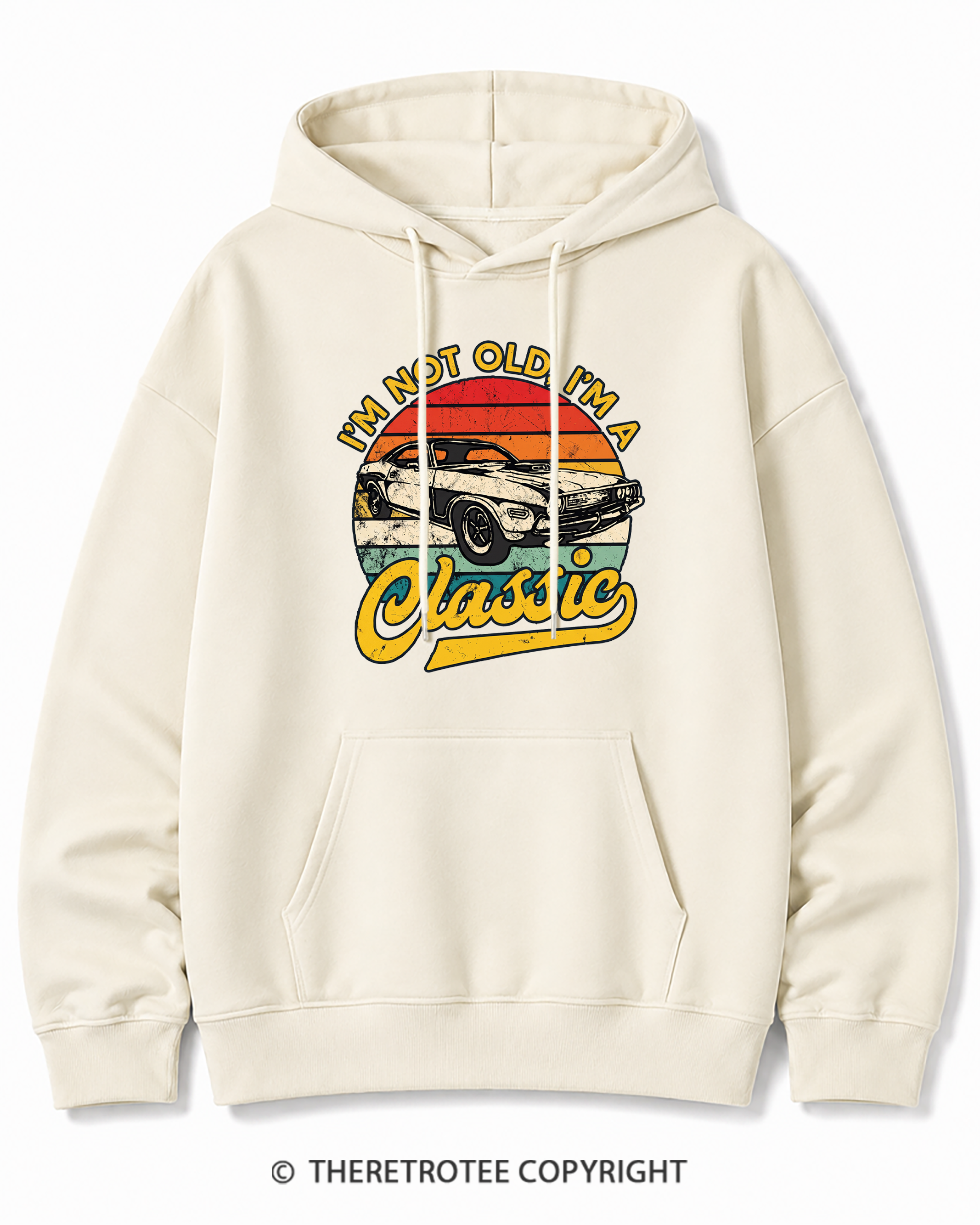 TheRetroTee I'm Not Old I'm A Classic 1970s Cotton Hoodie