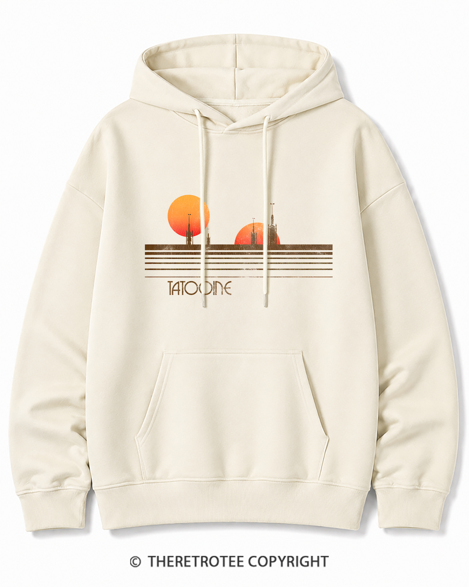 TheRetroTee Galaxy 1980s Cotton Hoodie