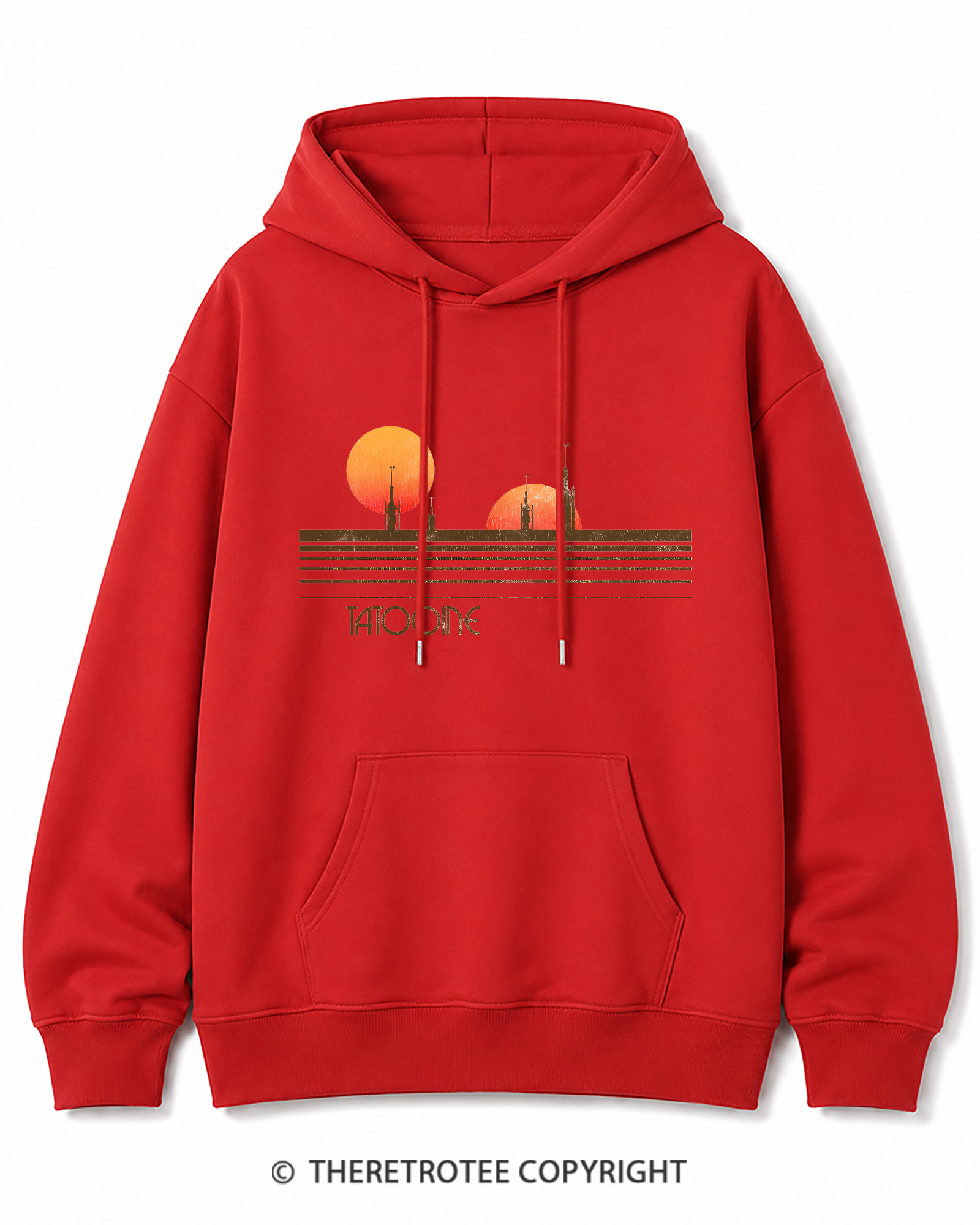 TheRetroTee Galaxy 1980s Cotton Hoodie