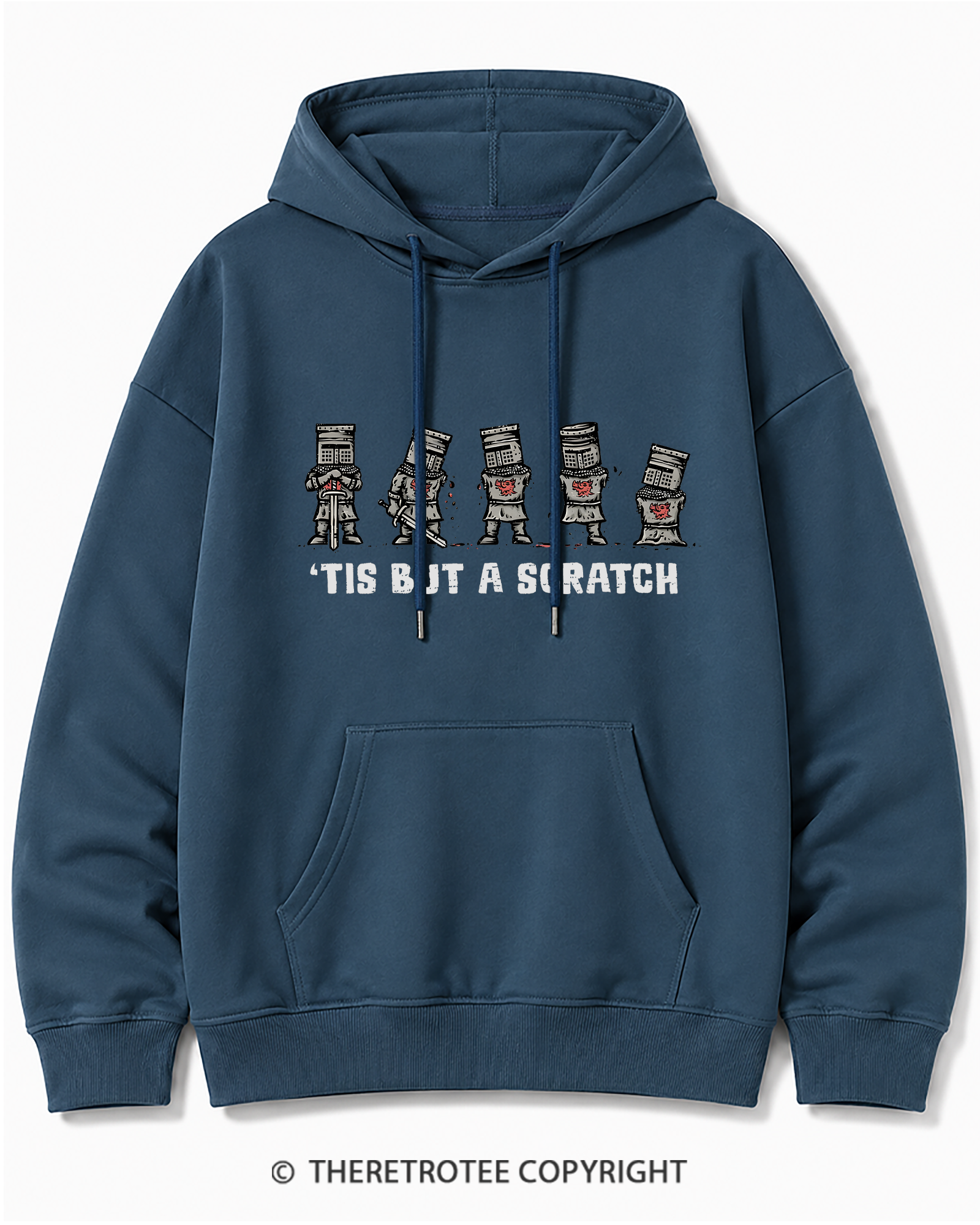 TheRetroTee Tis But A Scratch 1970s Cotton Hoodie