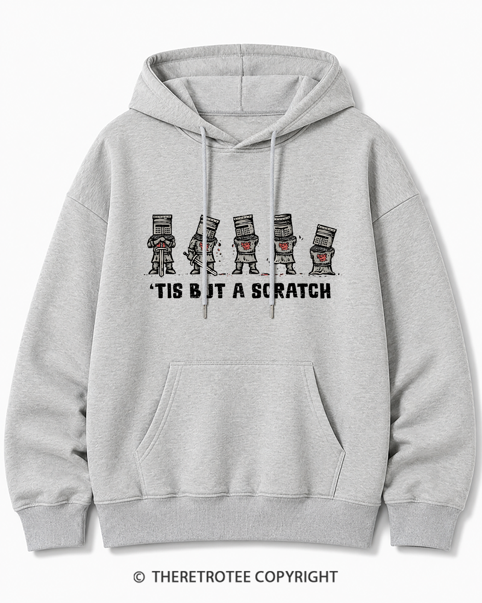TheRetroTee Tis But A Scratch 1970s Cotton Hoodie