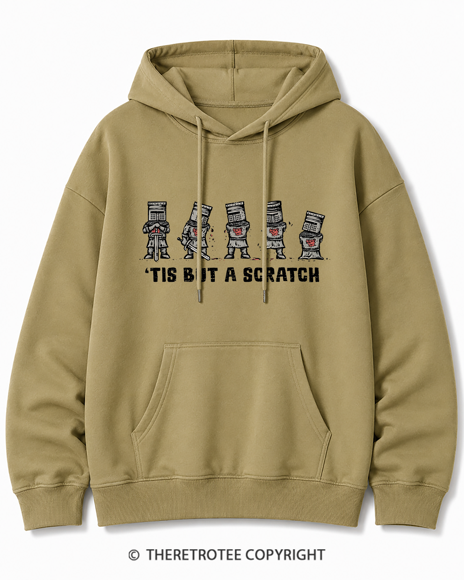 TheRetroTee Tis But A Scratch 1970s Cotton Hoodie
