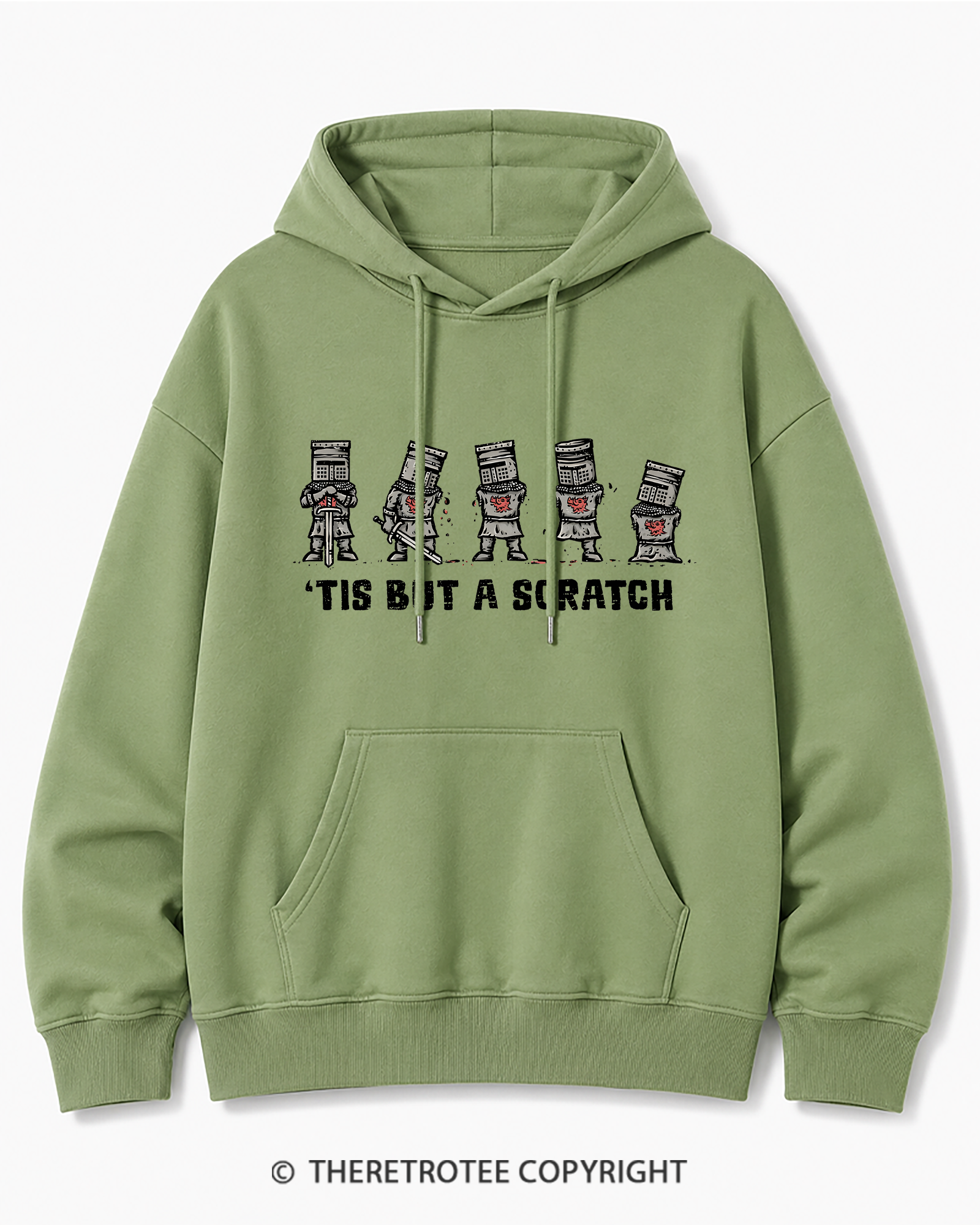 TheRetroTee Tis But A Scratch 1970s Cotton Hoodie