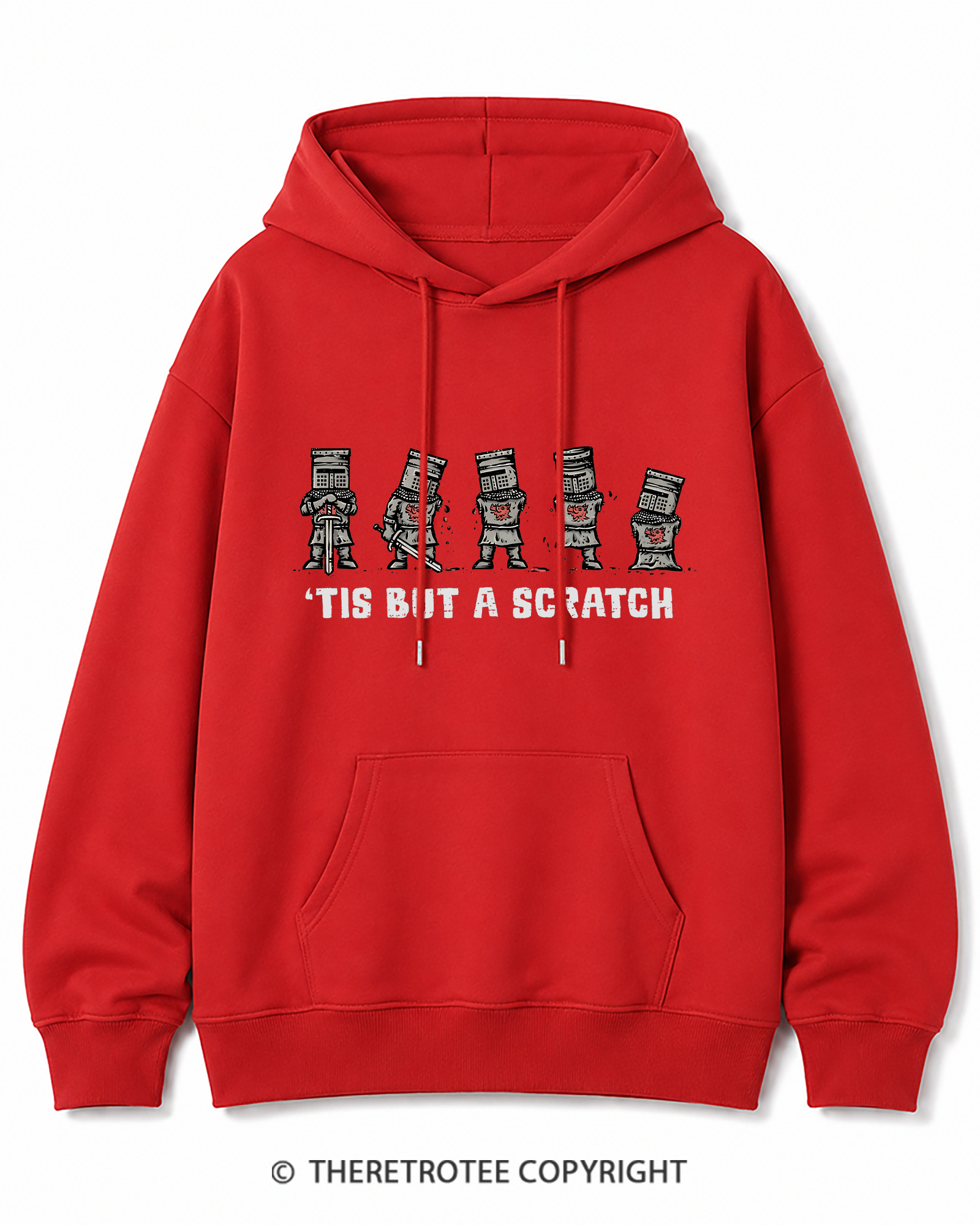 TheRetroTee Tis But A Scratch 1970s Cotton Hoodie